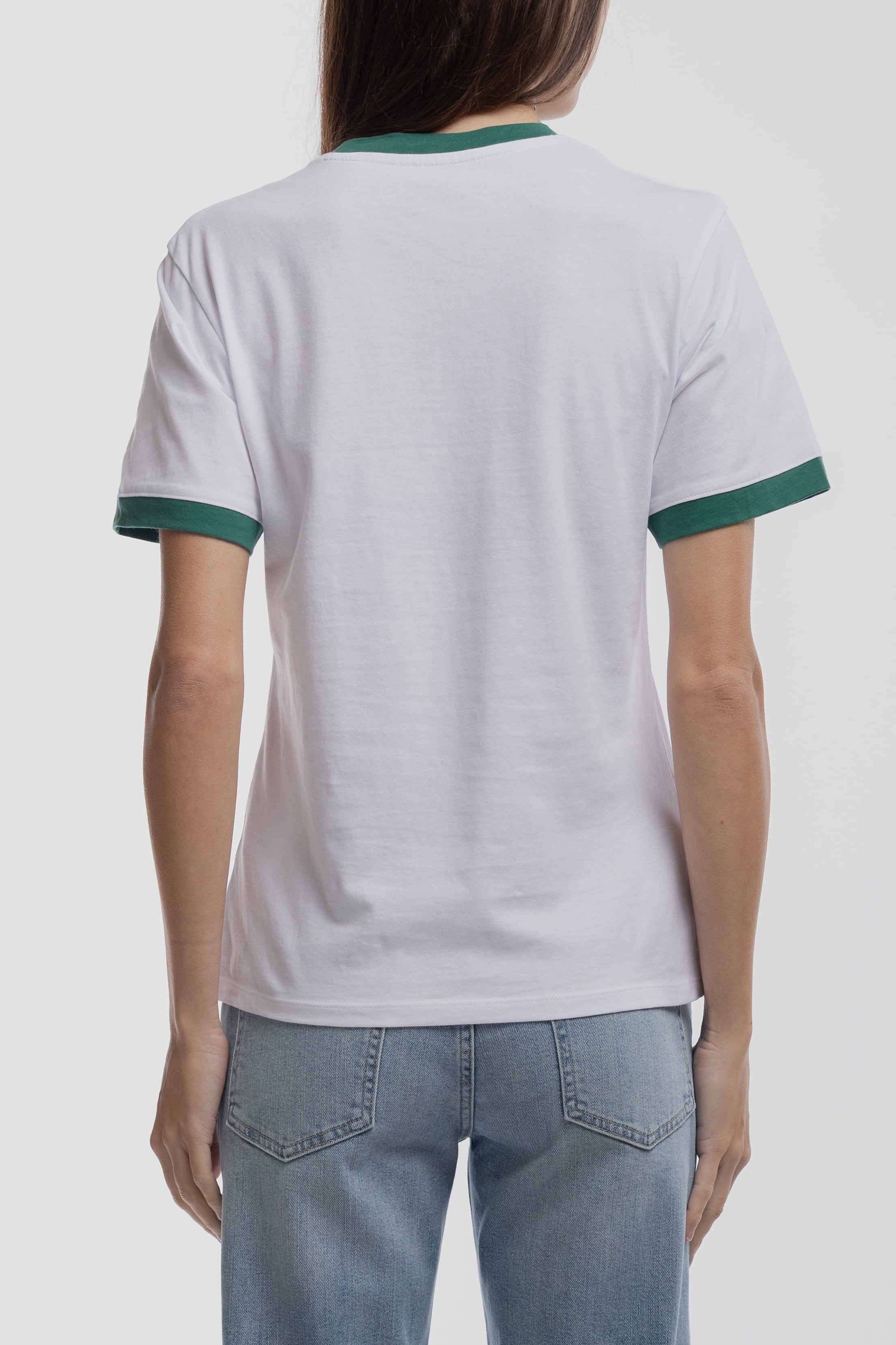 Teddy Smith T-Rin t-shirt femme blanc col contrasté