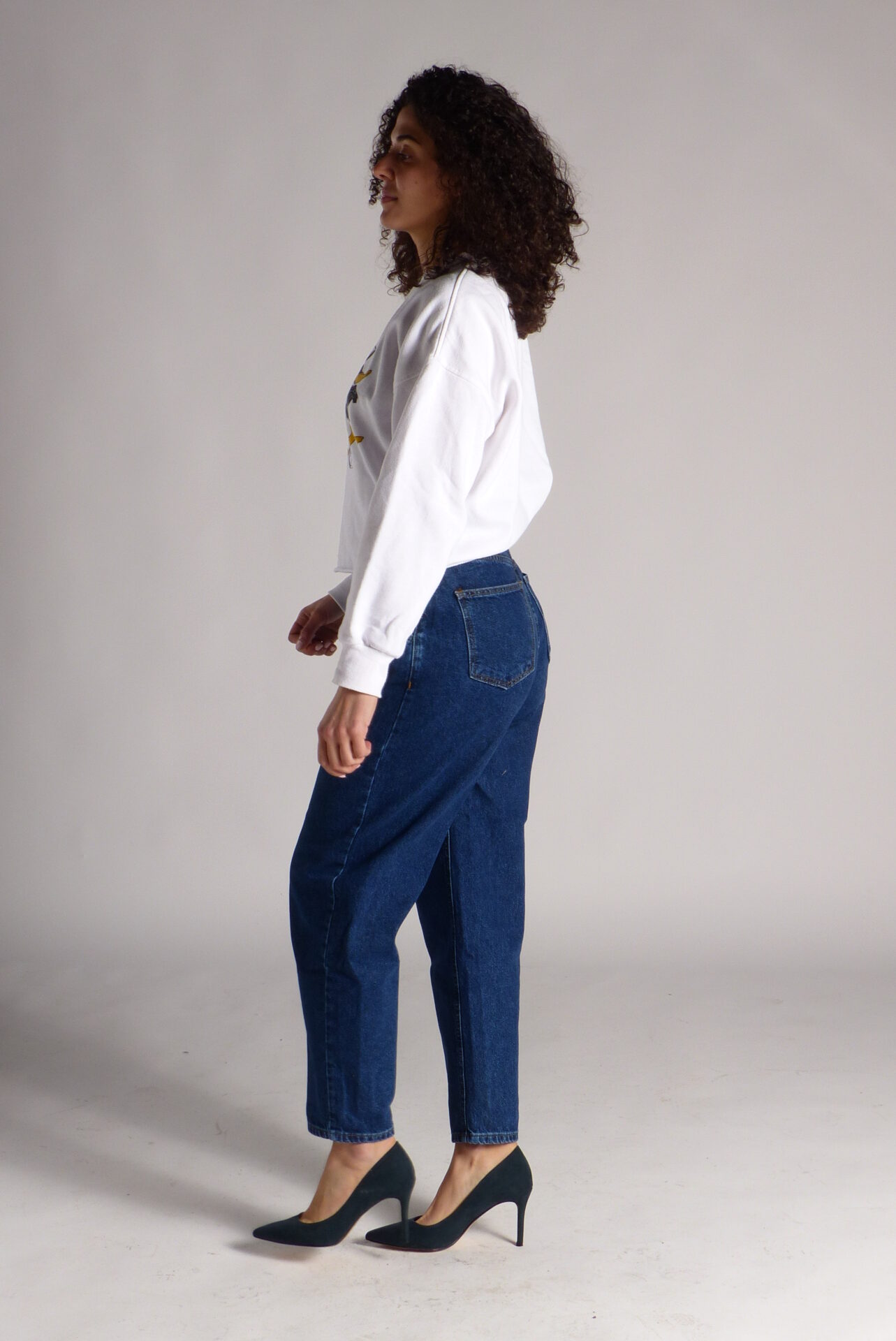 AA Spontané Balloon 90's jean bleu brut taille haute