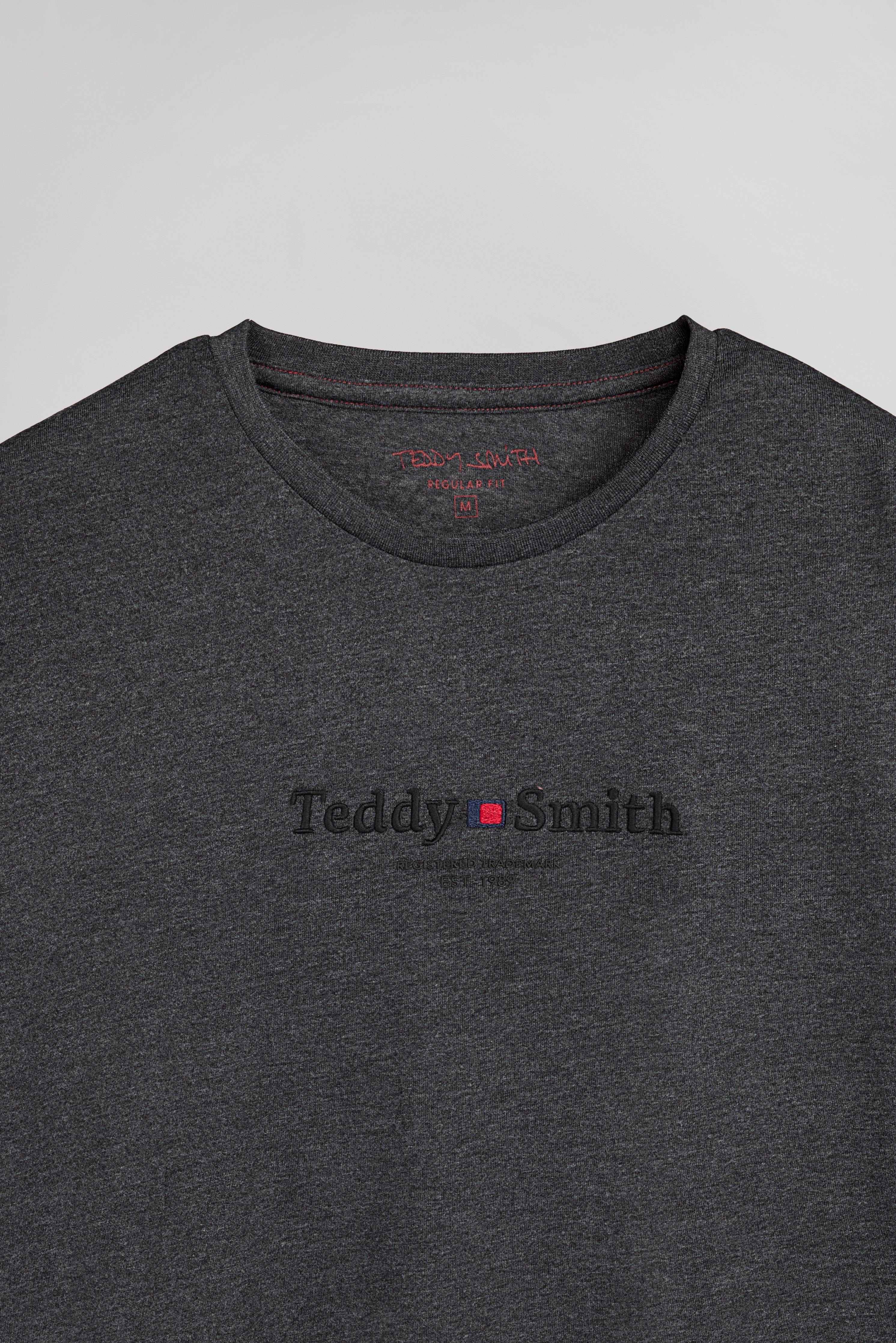 Teddy Smith T-Jim ML Melange Black t-shirt manches longues