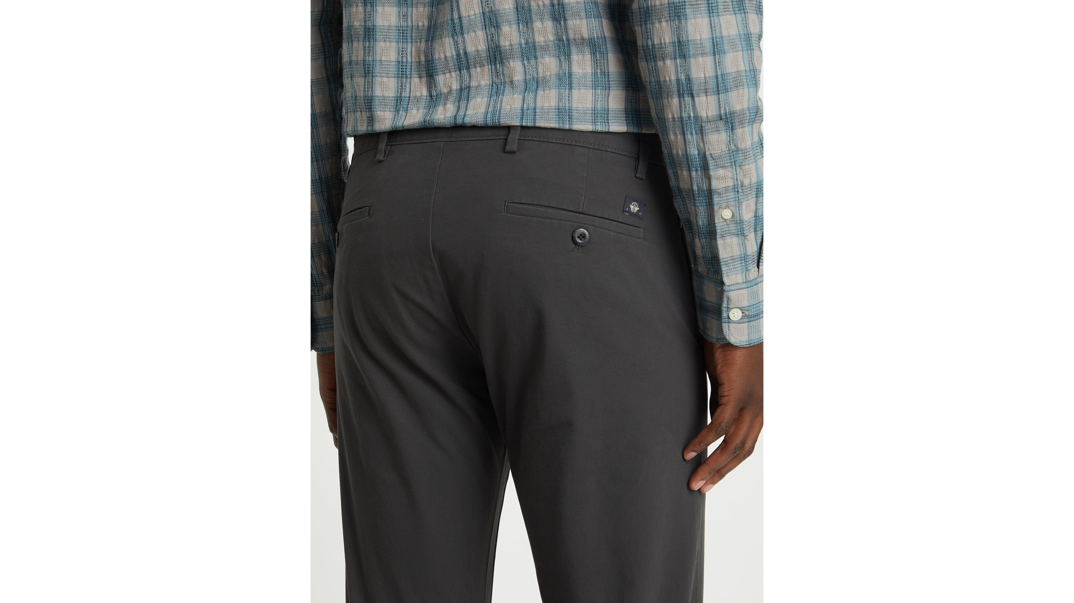 Dockers Crafted Khaki chino gris slim stretch