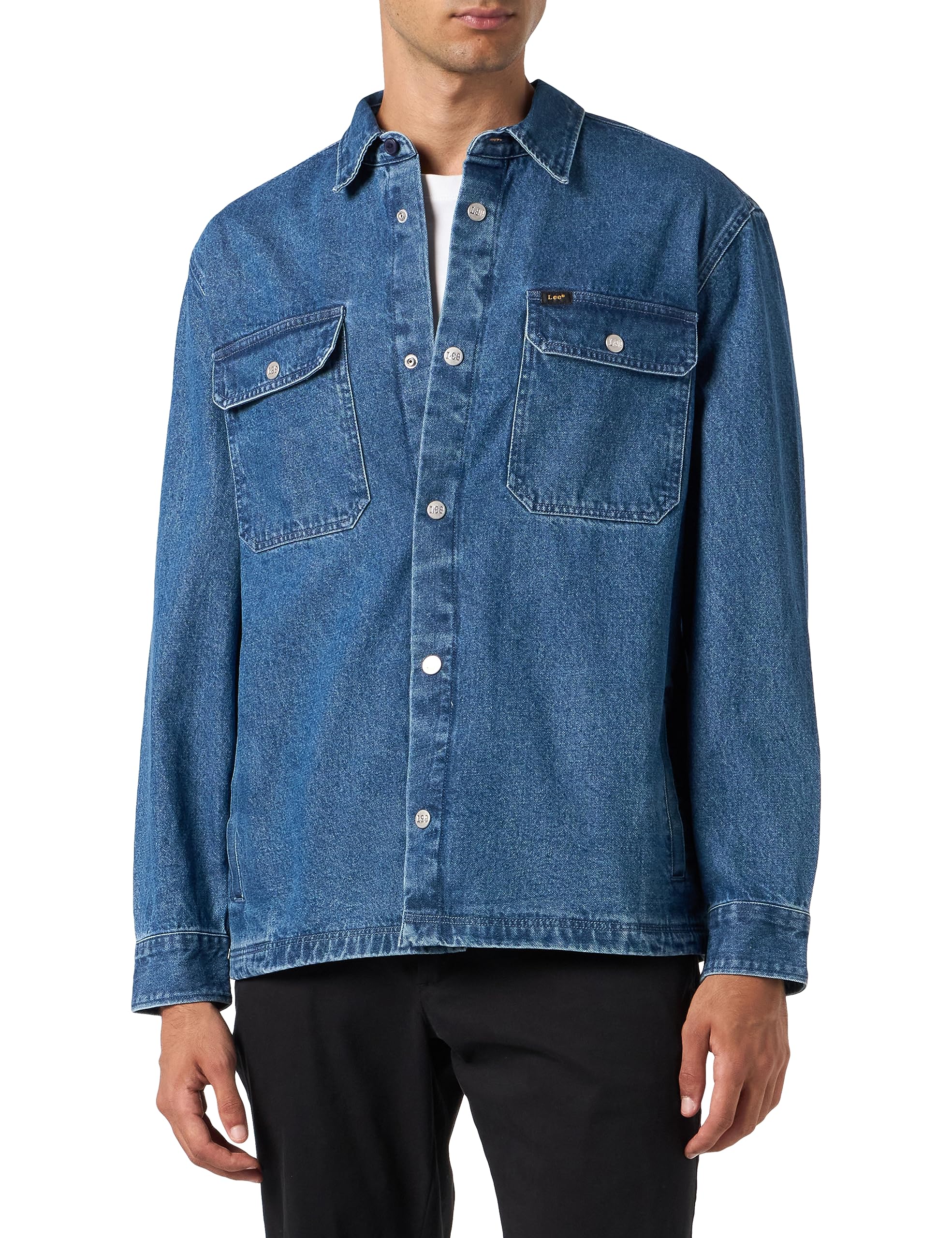 Lee Workwear Overshirt surchemise homme S écru coton