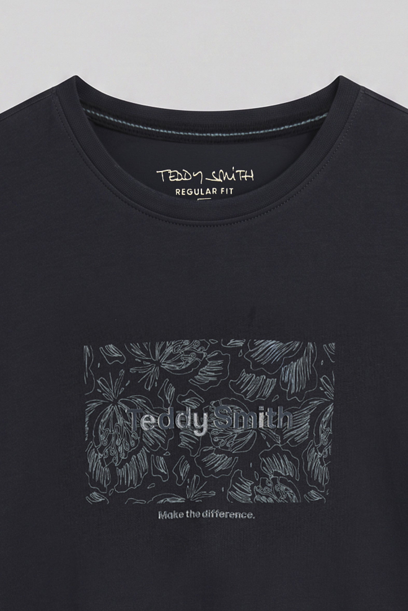 Teddy Smith T-Ares MC Dark Navy t-shirt homme coton