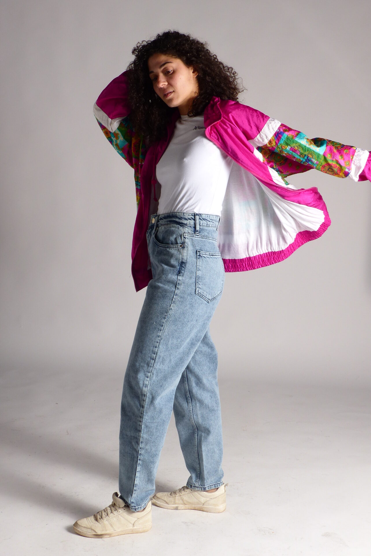 AA Spontané Rétro Mom 80's jean bleu taille haute