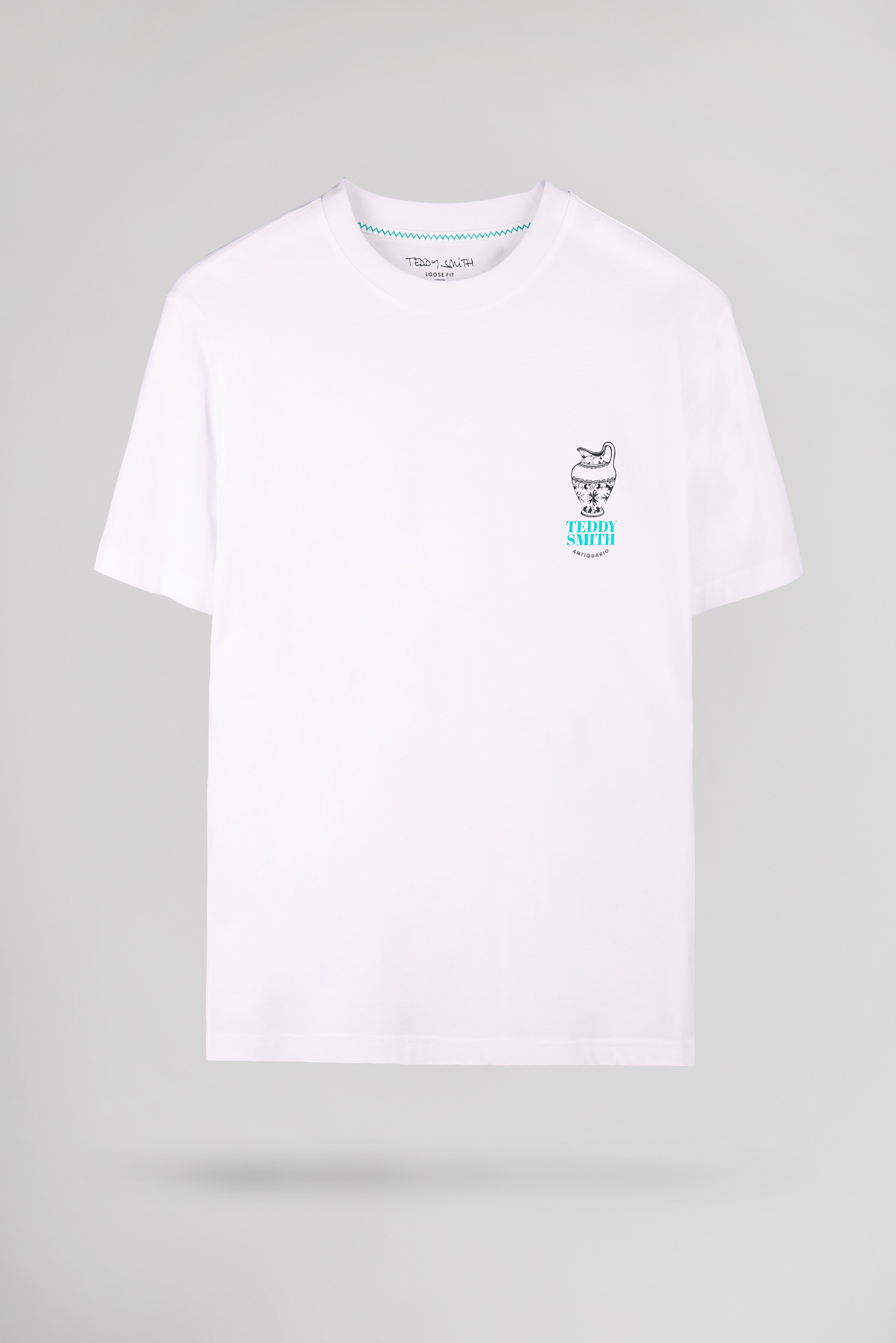 Teddy Smith T-Bis MC t-shirt homme blanc ample