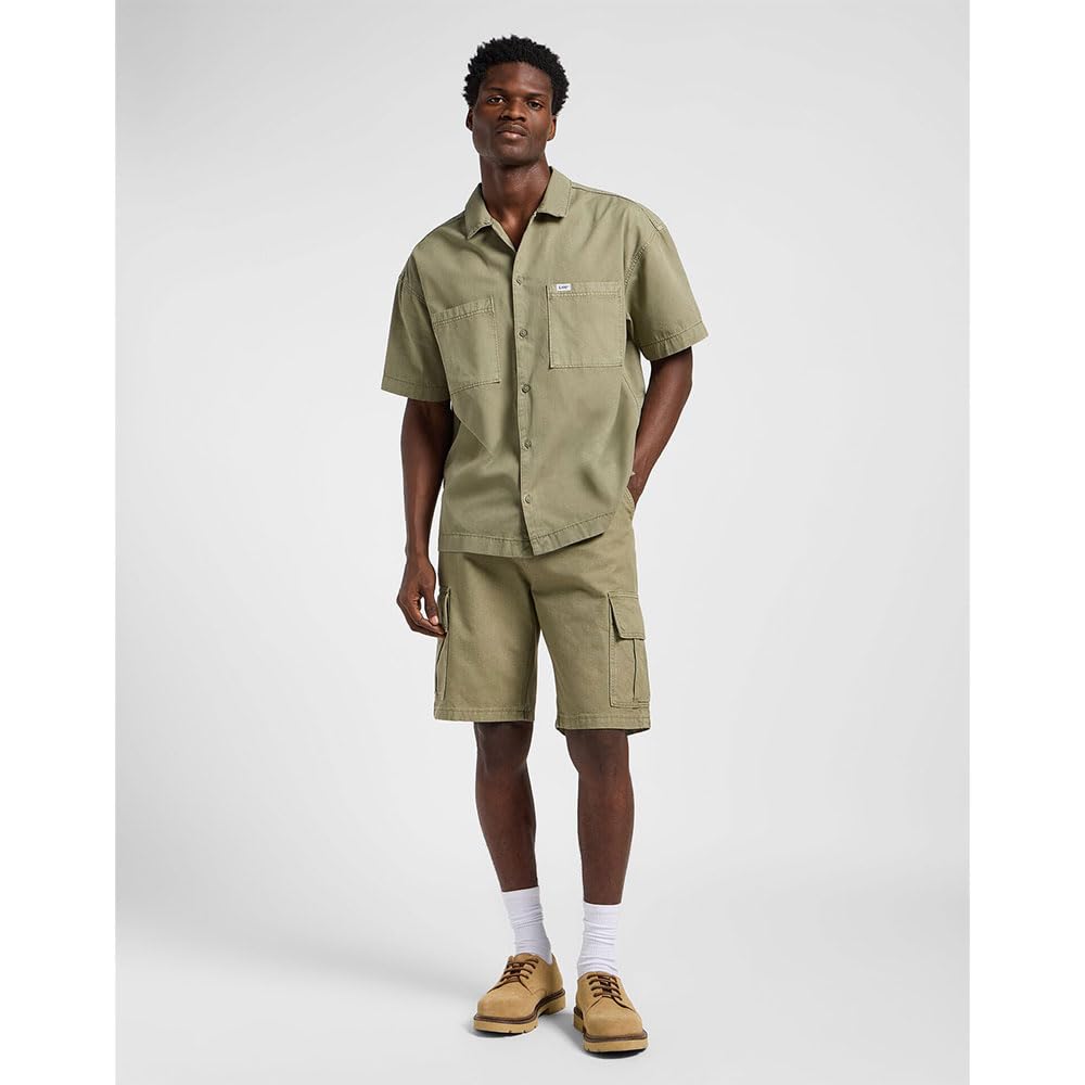 Lee Mechanic Shirt chemise homme vert mercantile coton