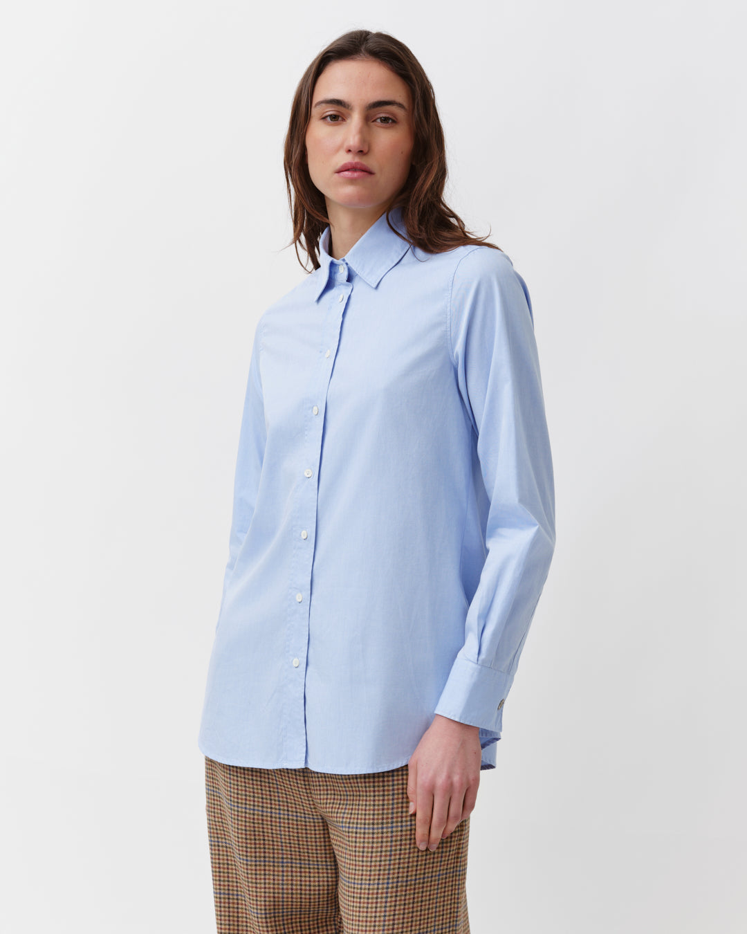 Diega Ceza chemise ciel coton coupe ample