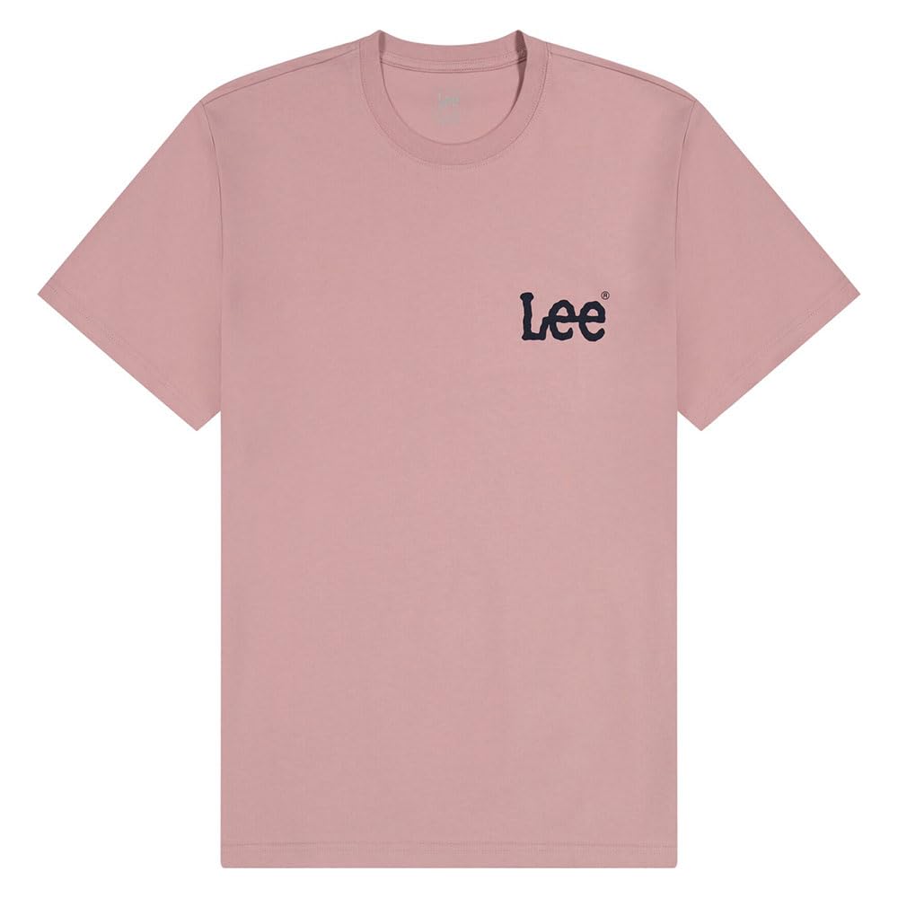 Lee Medium Wobbly Tee T-Shirt Homme Mauve Doux