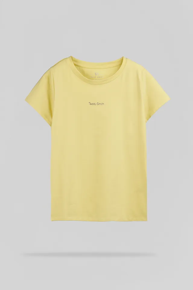 Teddy Smith T-Ribelle MC t-shirt jaune citron