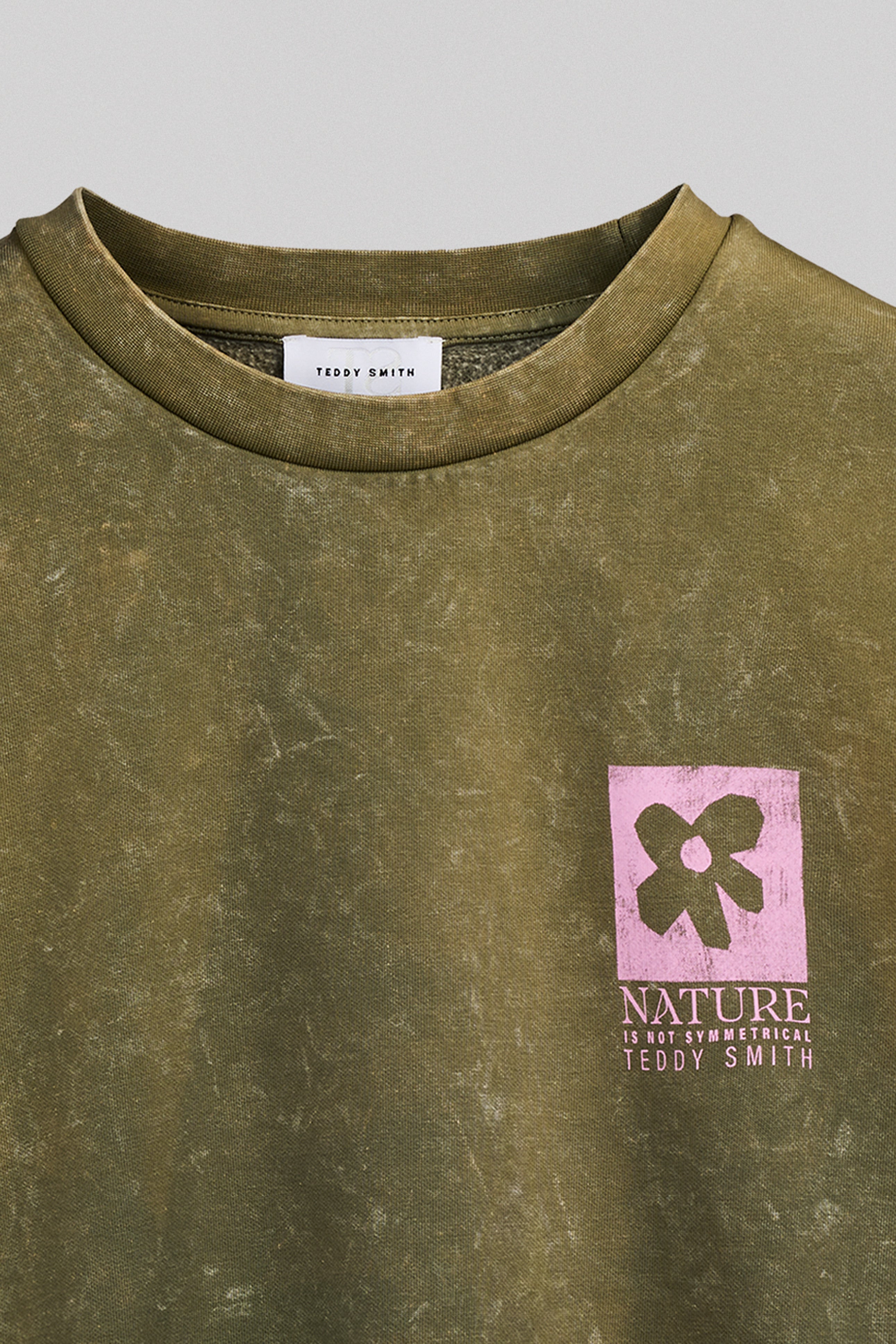Teddy Smith S-Nature RC sweat femme dusty kaki délavé