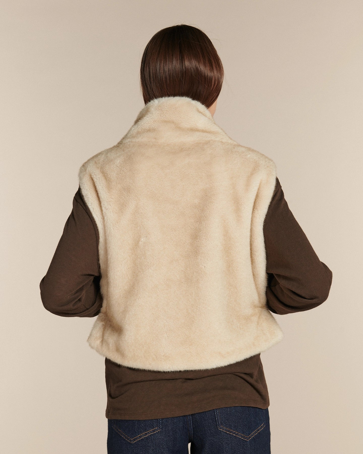 Labdip Beaumont Mink plastron fausse fourrure cortina chaud