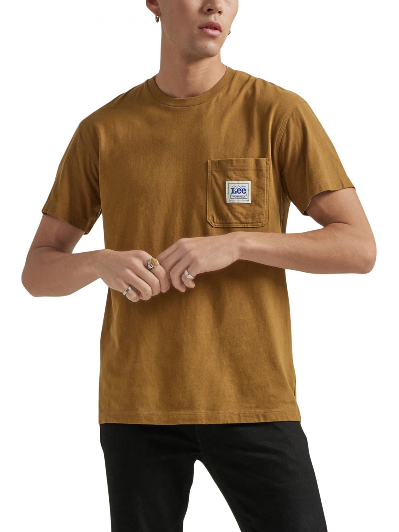 Lee Ww Pocket Tee t-shirt homme écru poche coton