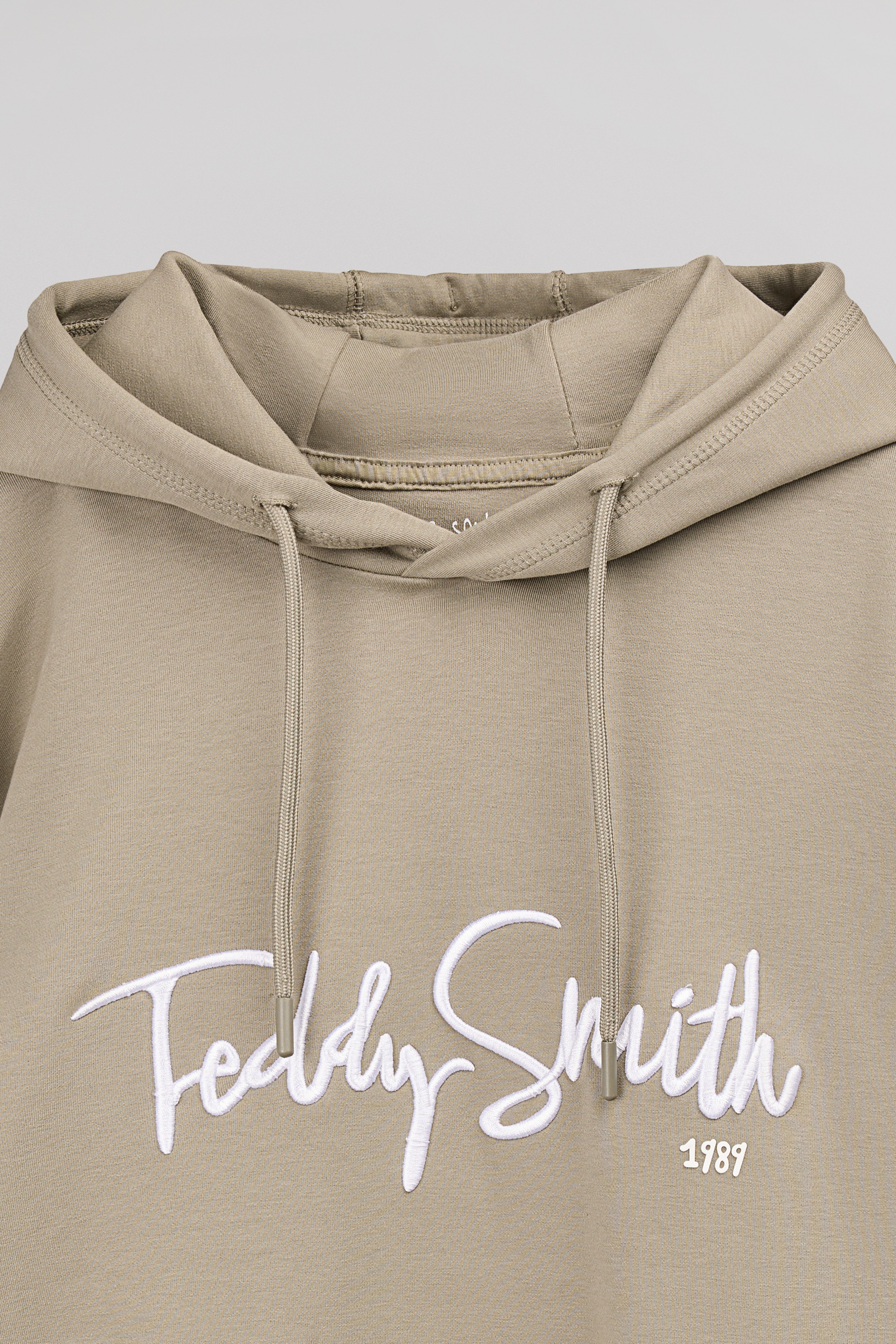 Teddy Smith S-Evry Hoody sweat capuche kaki brossé
