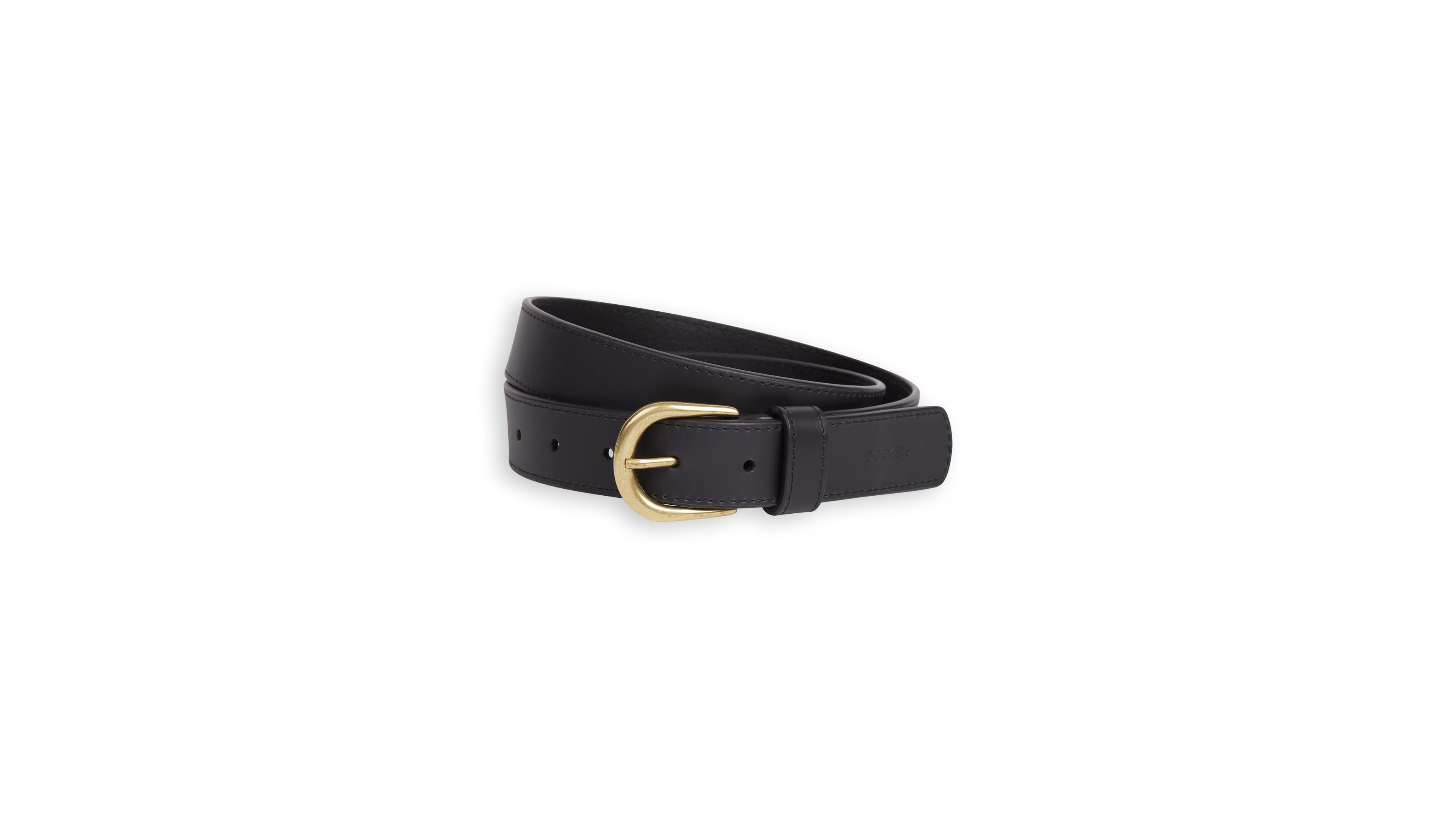 Dockers Refined Classic ceinture femme noire cuir