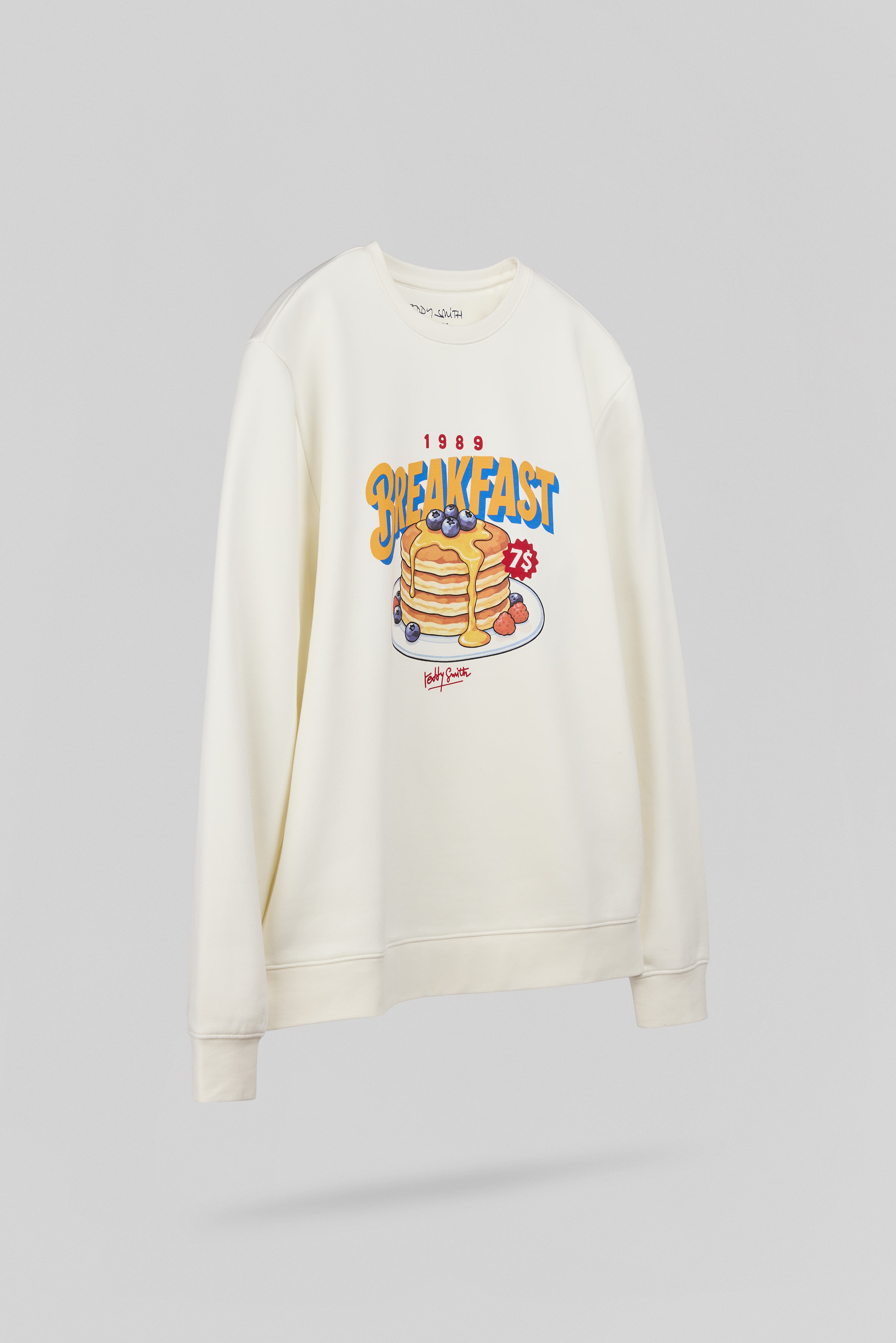 Teddy Smith S-Breakfast RC sweat imprimé Middle White