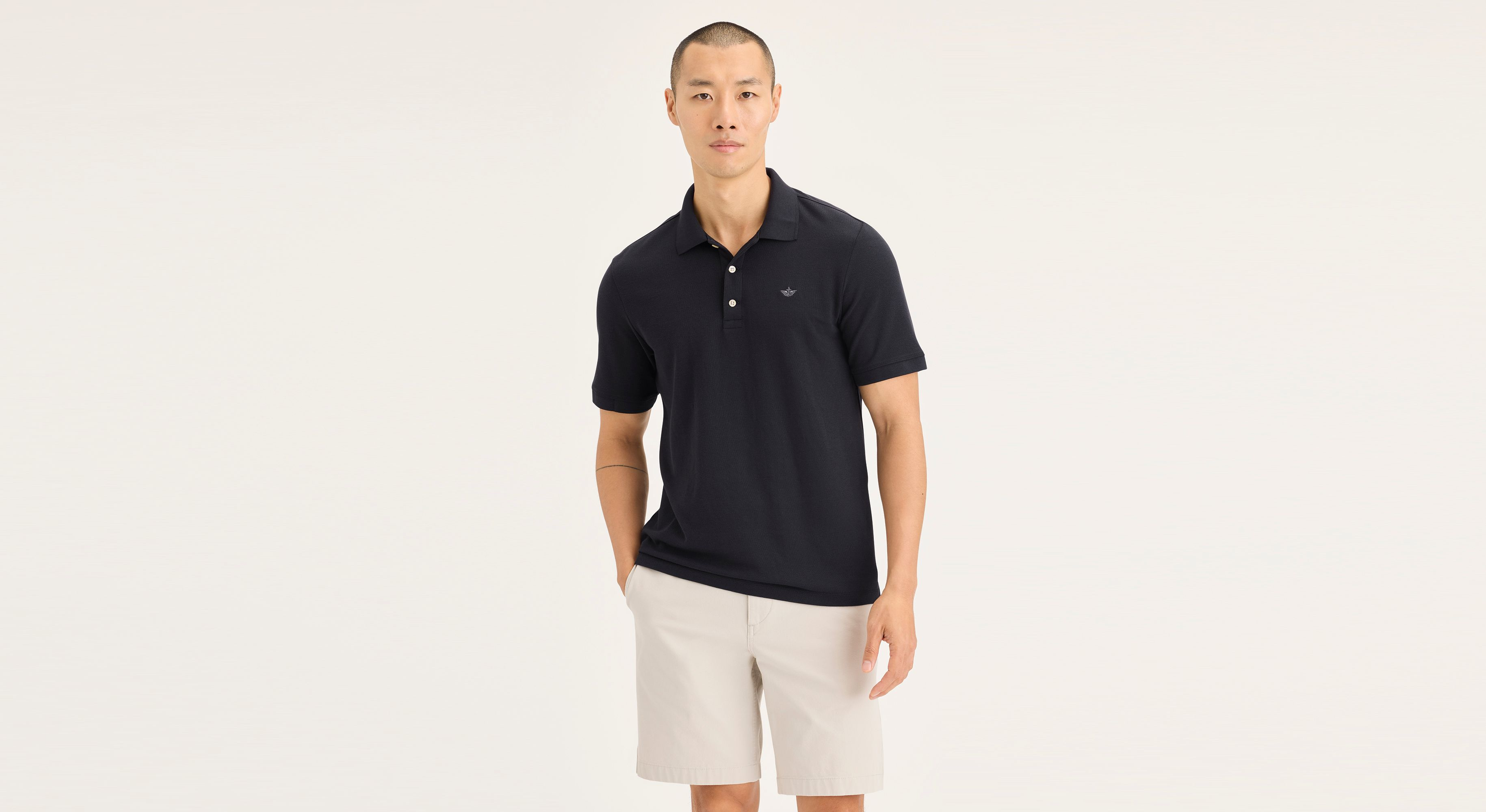 Dockers Original Slim Fit polo noir coton