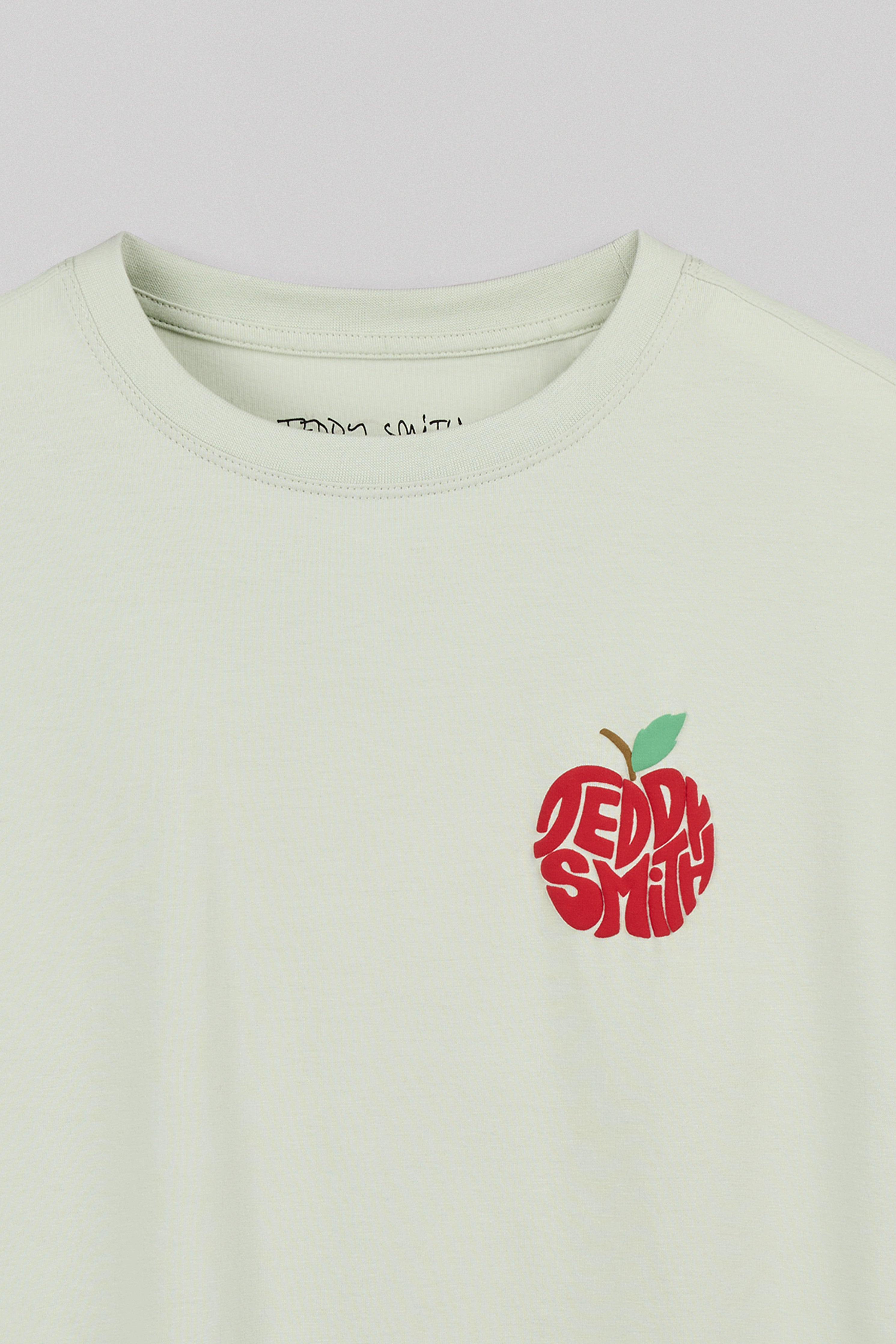 Teddy Smith T-Pom t-shirt coton garçon vert nacre pomme