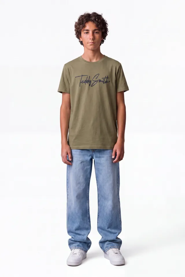 Teddy Smith T-Evan MC JR t-shirt kaki garçon
