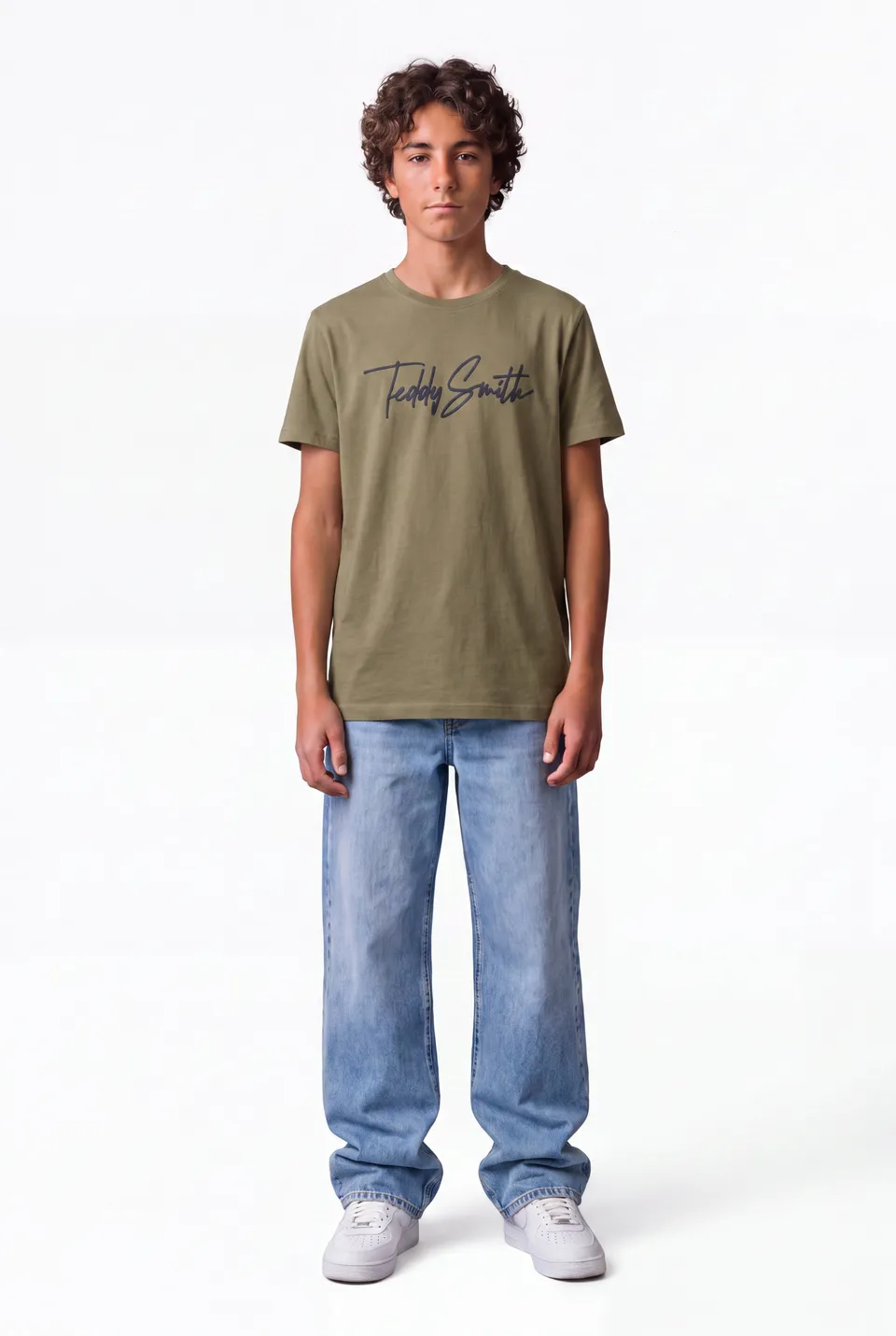 Teddy Smith T-Evan MC JR t-shirt kaki garçon