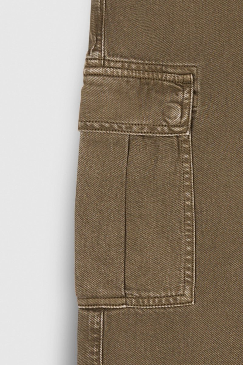 Teddy Smith P-Angel Cargo pantalon droit kaki femme