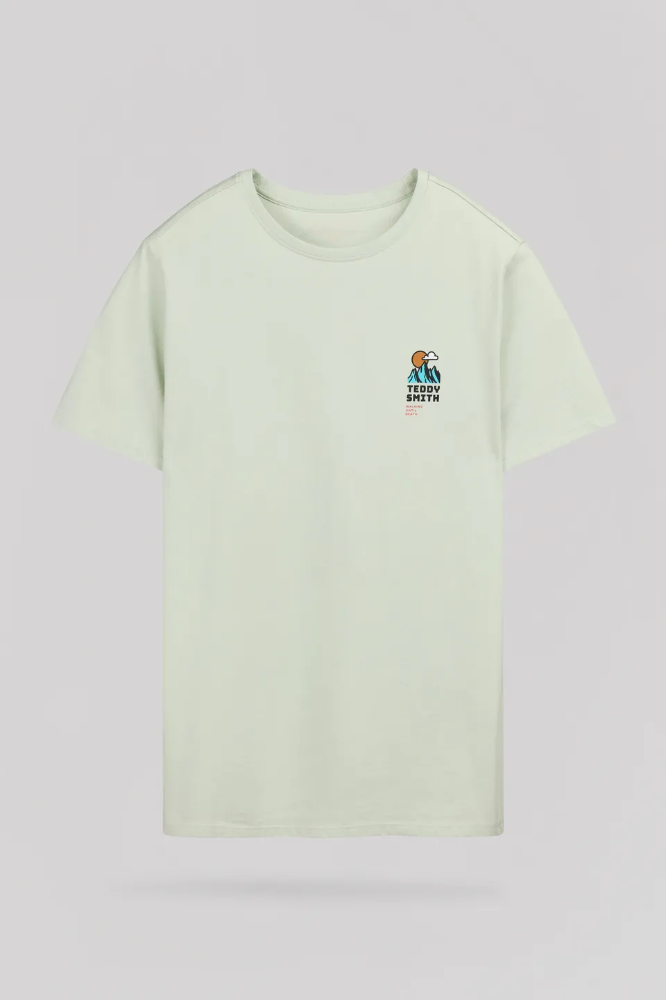 Teddy Smith T-Trail MC t-shirt vert nacre 100% coton