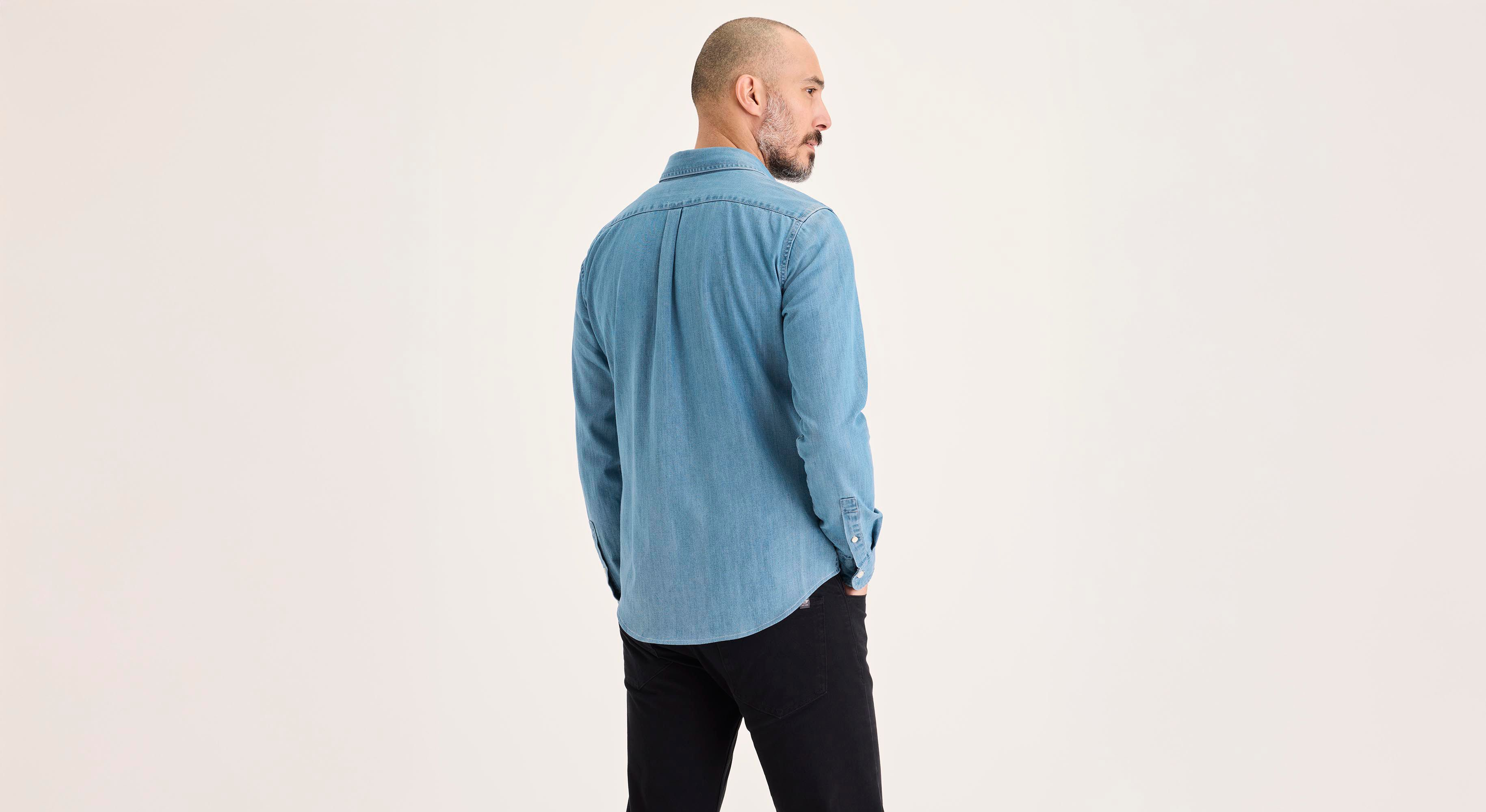 Dockers Original Shirt chemise bleue Slim boutonnée