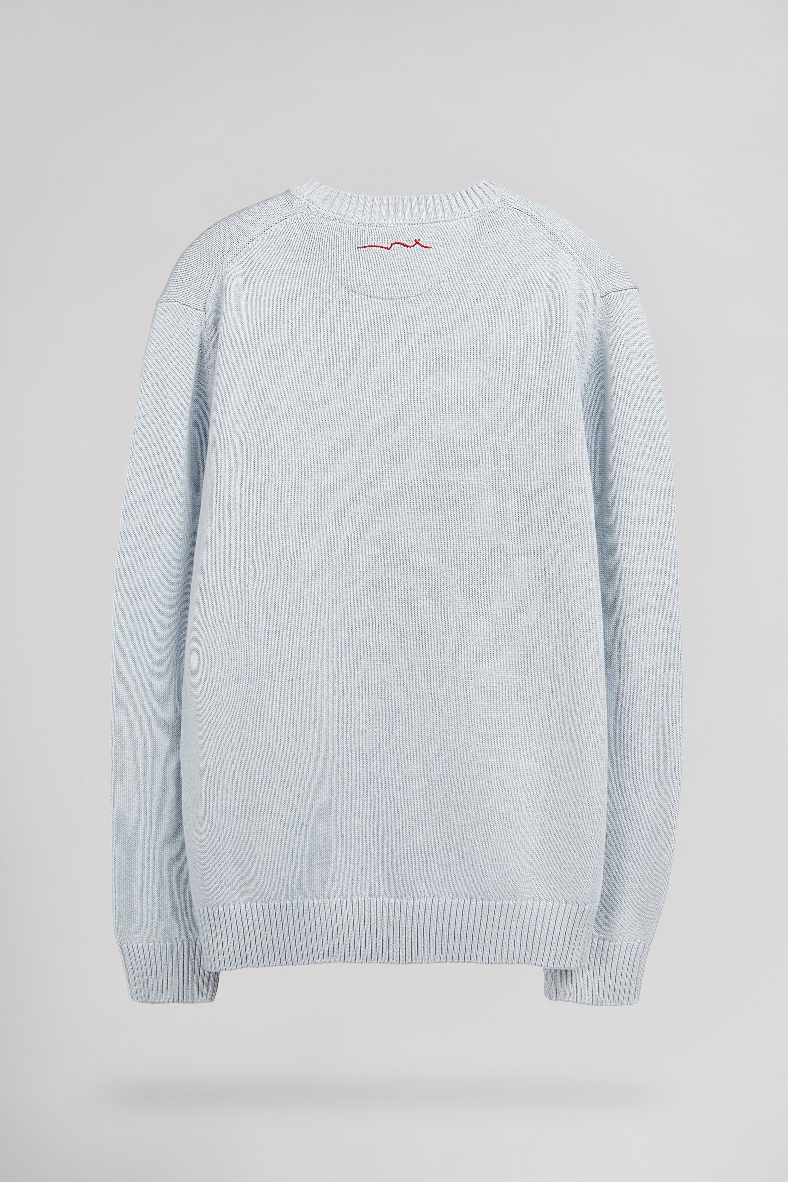Teddy Smith P-Jimmy pull coton blue shirt col rond