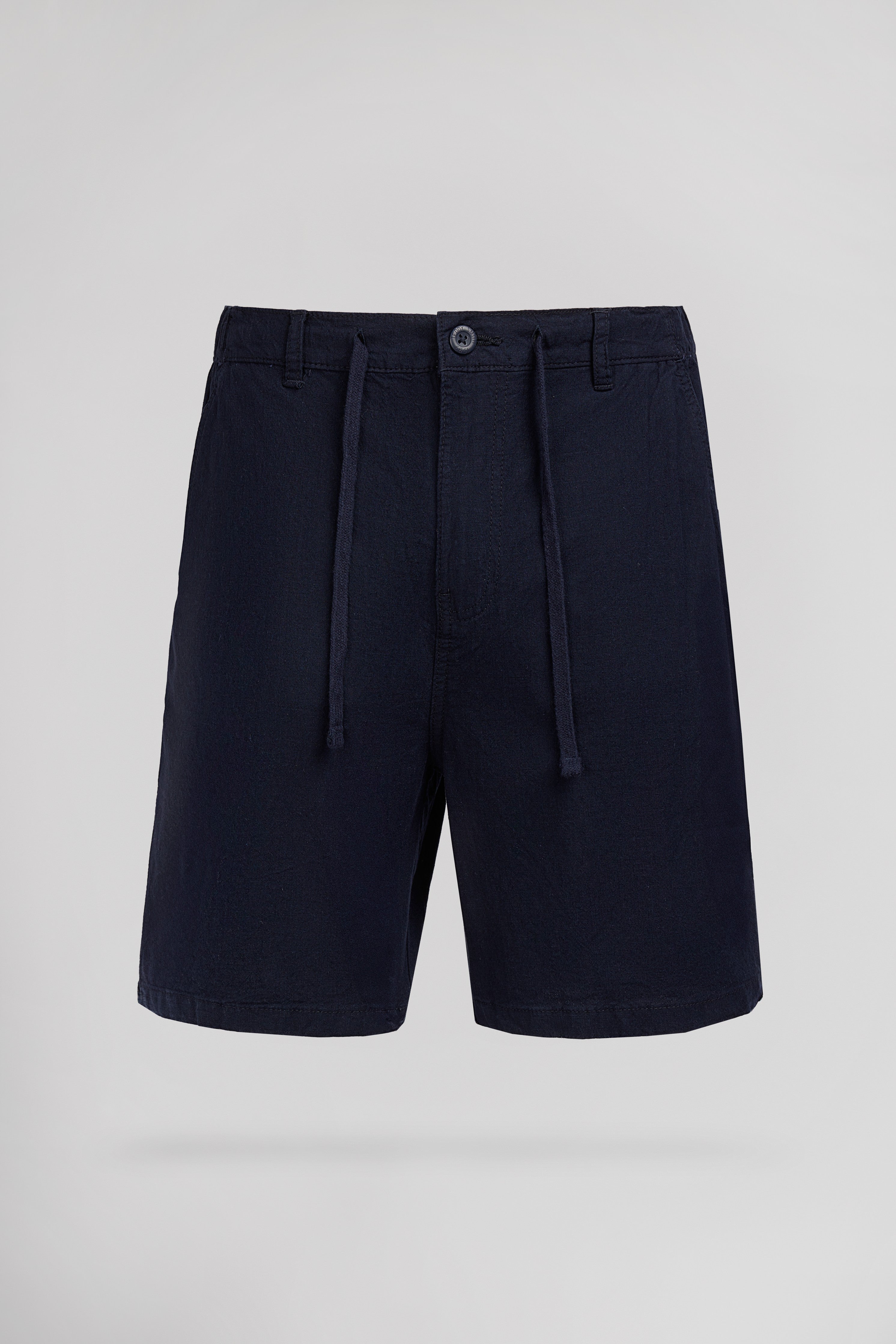 Teddy Smith S-Linen Chino S short homme bleu marine lin