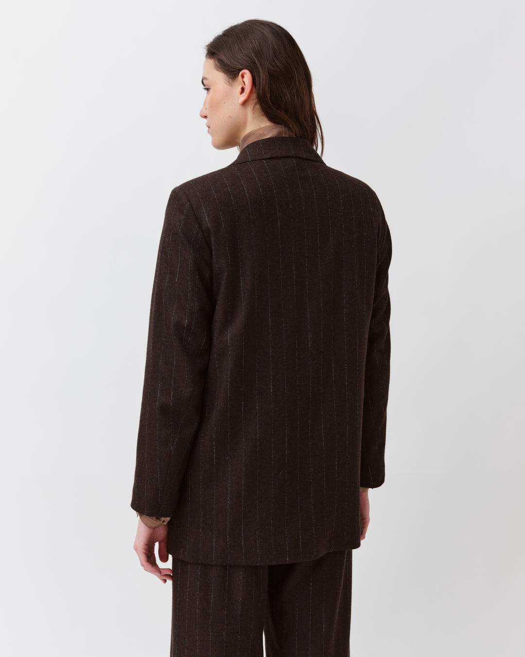 DIEGA Vouzio veste chocolat à rayures
