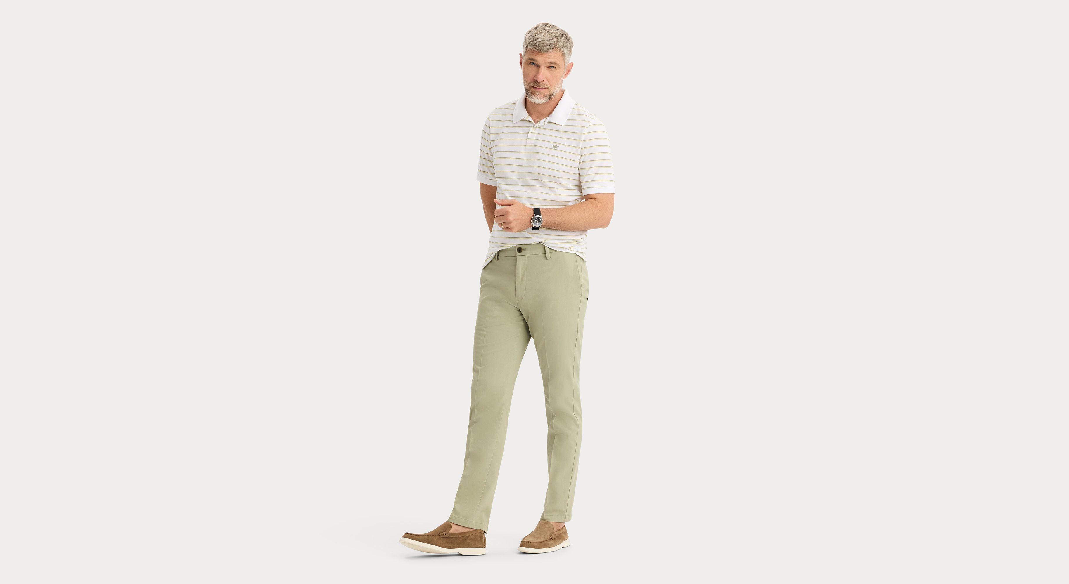 Dockers Signature Iron Free pantalon vert slim