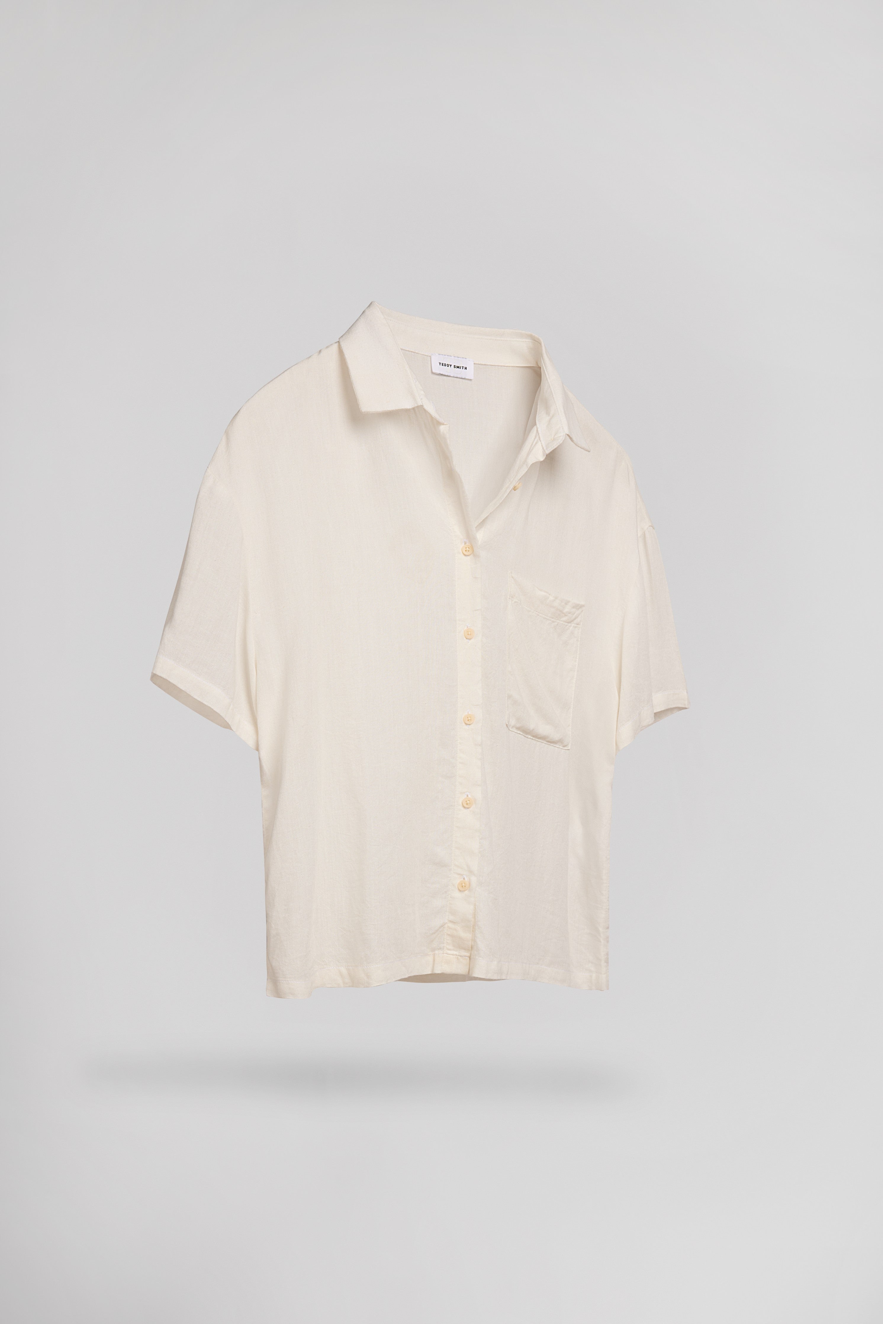 Teddy Smith C-Elia MC chemise lin blanche fluide femme