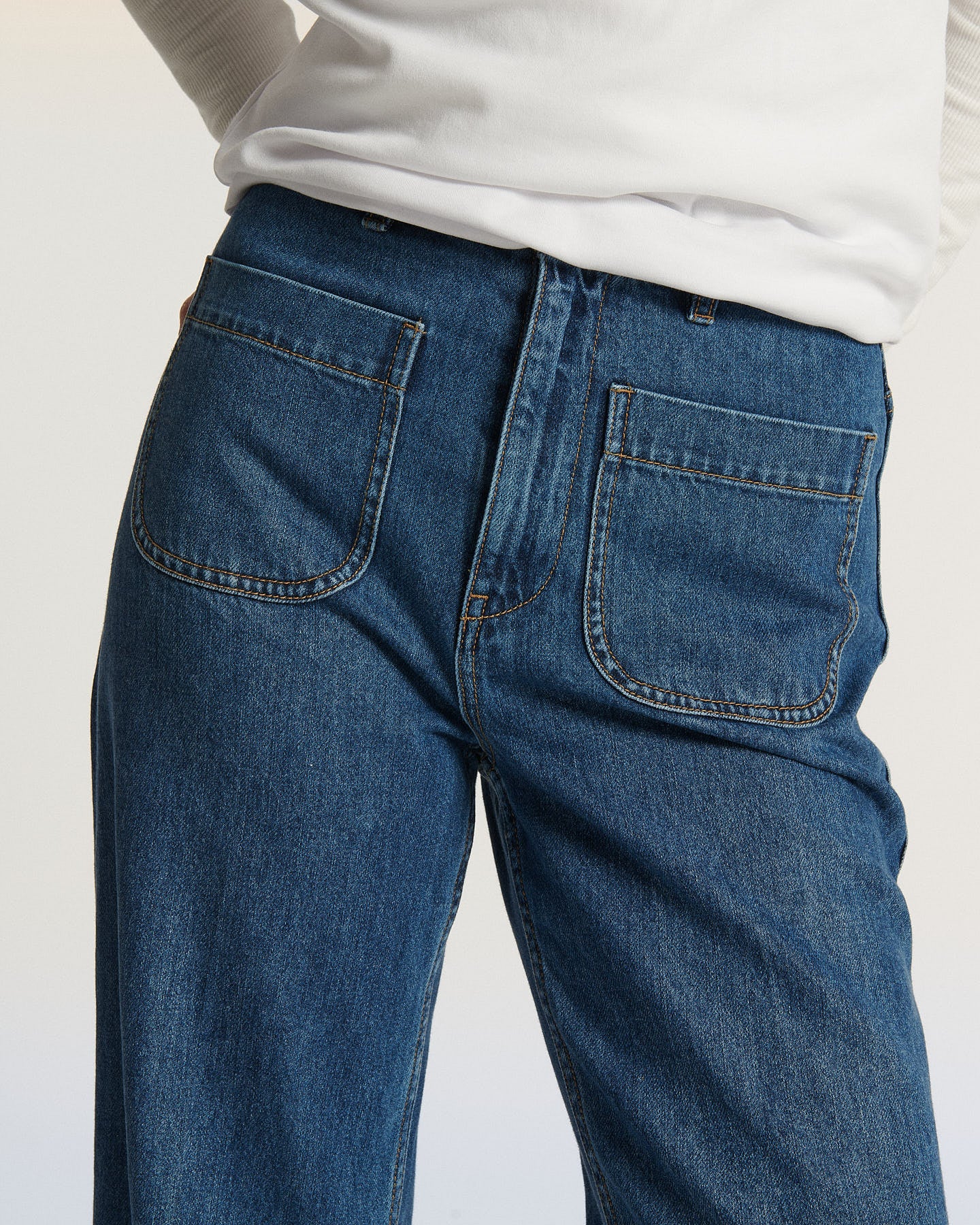 Labdip Samuel IN 31 jean taille haute mid blue