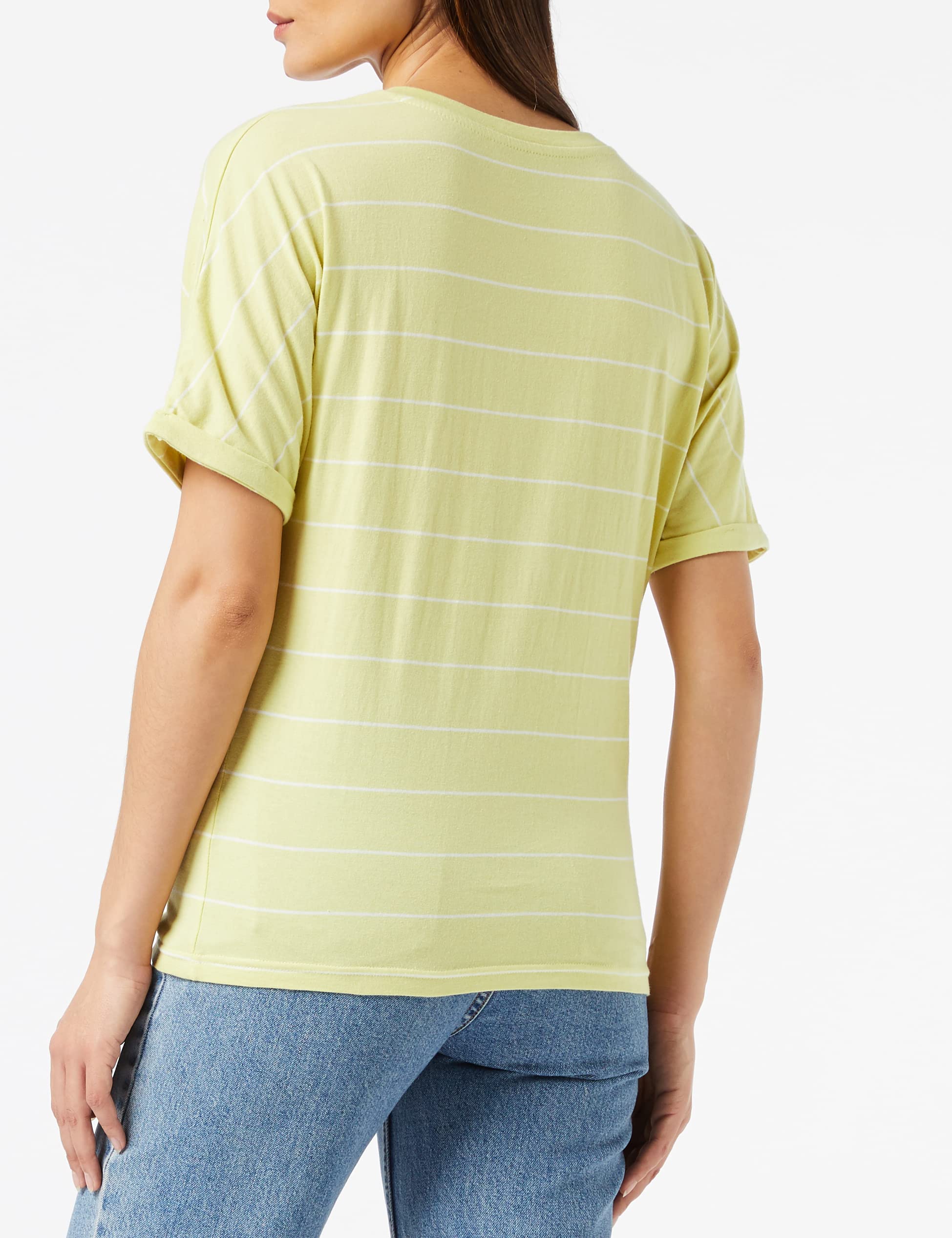 Lee Striped Yarn Dye Tee t-shirt femme Lime Juice à rayures