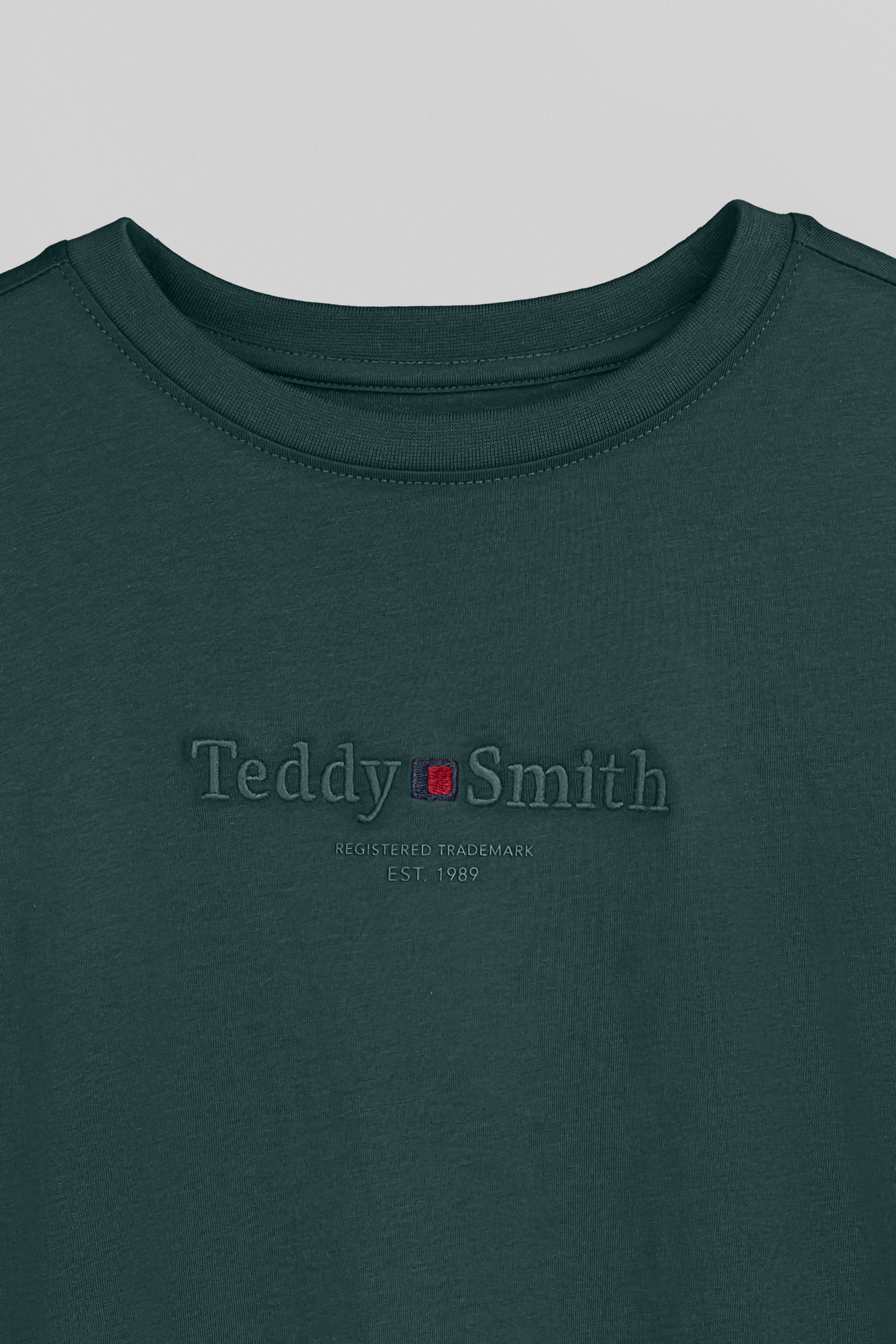 Teddy Smith T-Jim ML Jr T-shirt Vert Pin Garçon Coton