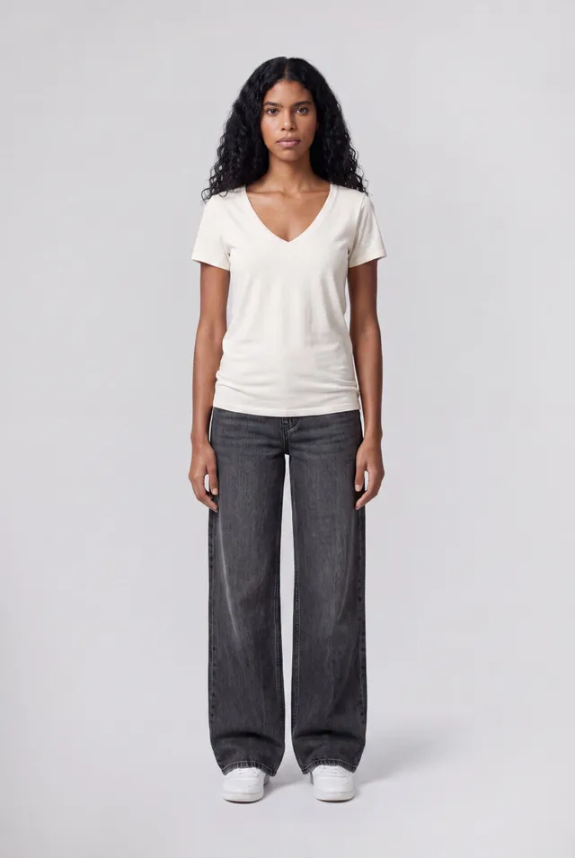 Teddy Smith T-Mia t-shirt femme blanc cassé modal