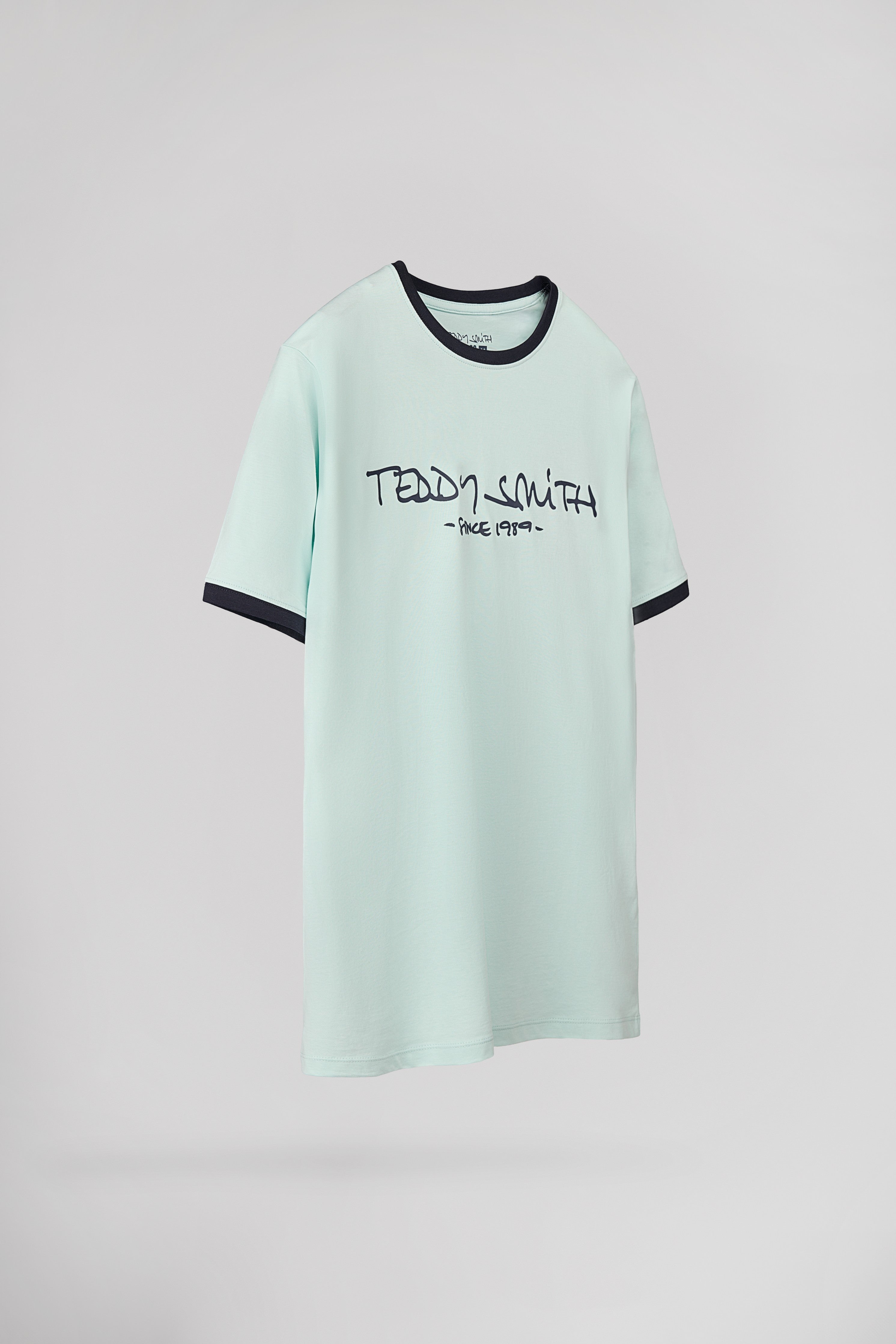 Teddy Smith Ticlass MC t-shirt bleu menthol coton