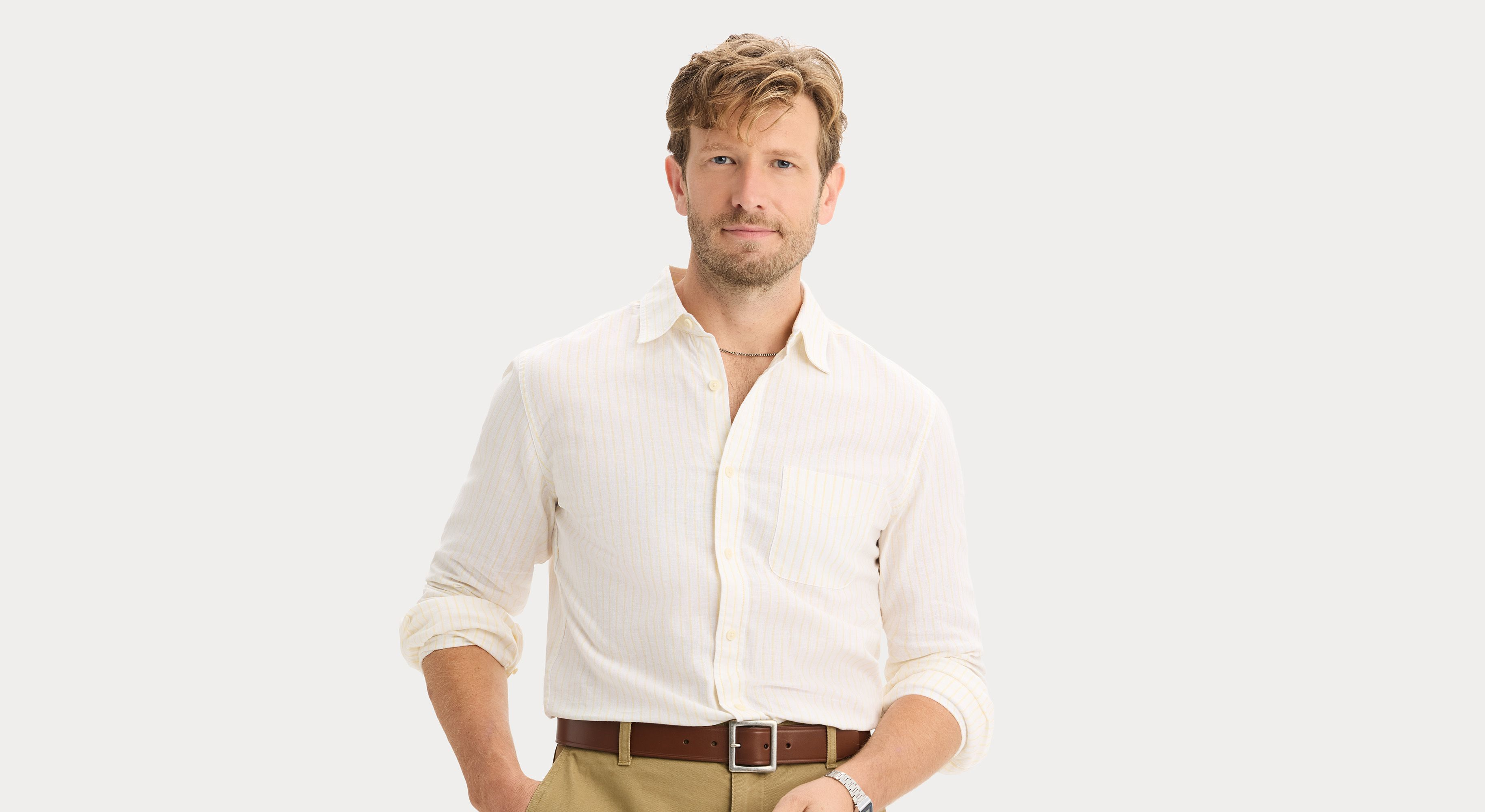 Dockers Icon Button Up chemise slim blanche coton