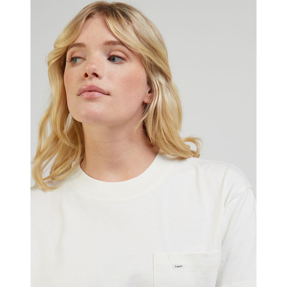 Lee Pocket Tee t-shirt femme beige coton