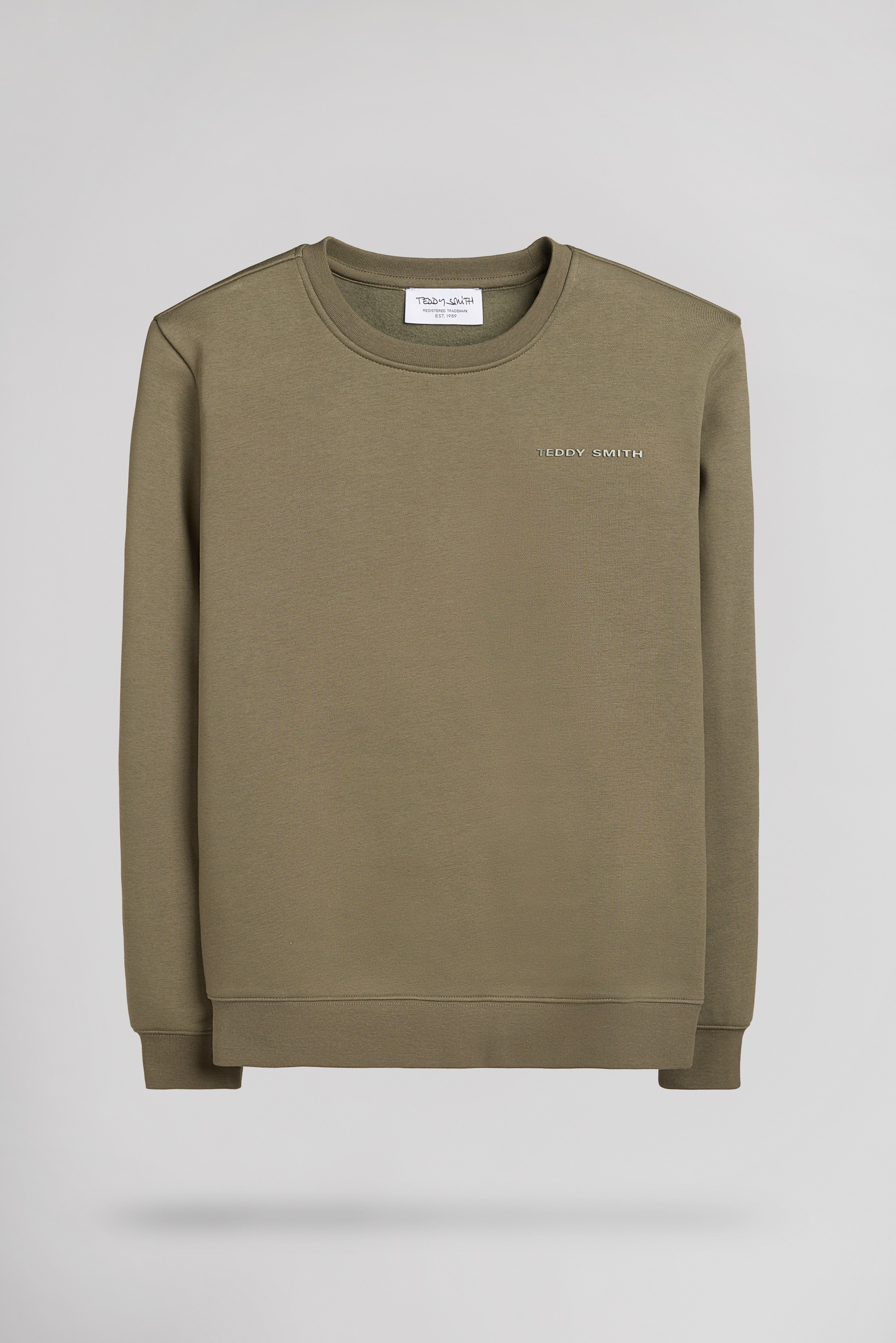 Teddy Smith S-Nark sweat kaki col rond 8 ans