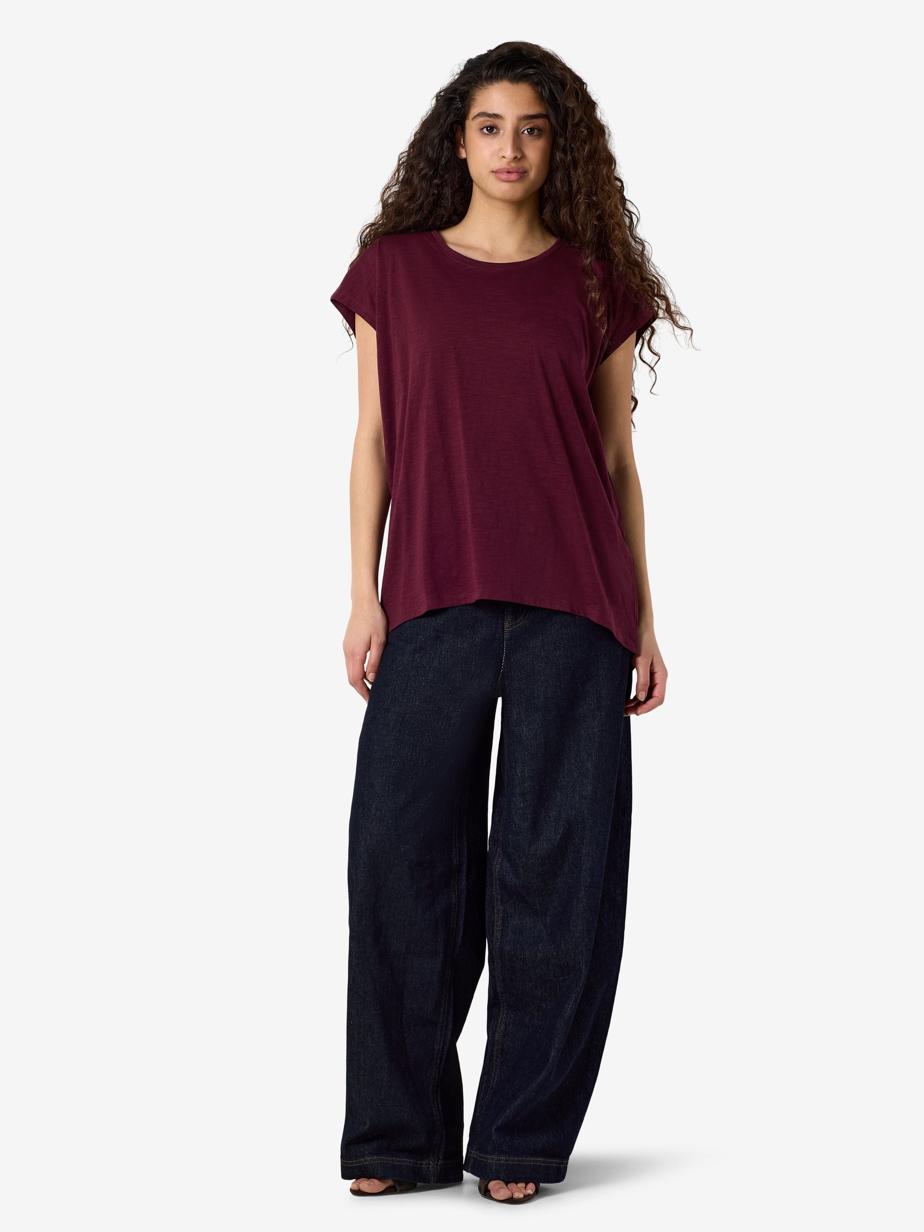 Noisy May Mathilde t-shirt oversize coton bio long