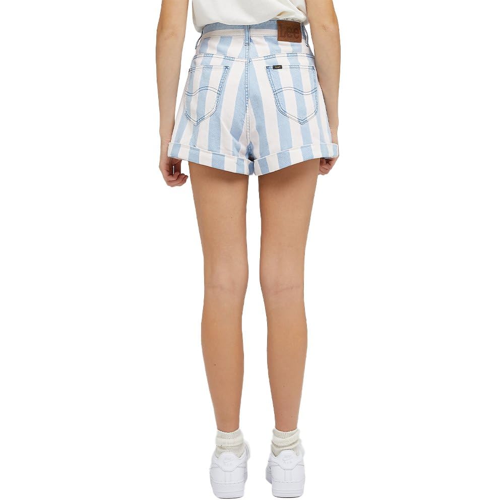 Lee Pleated short jean femme 26W taille haute