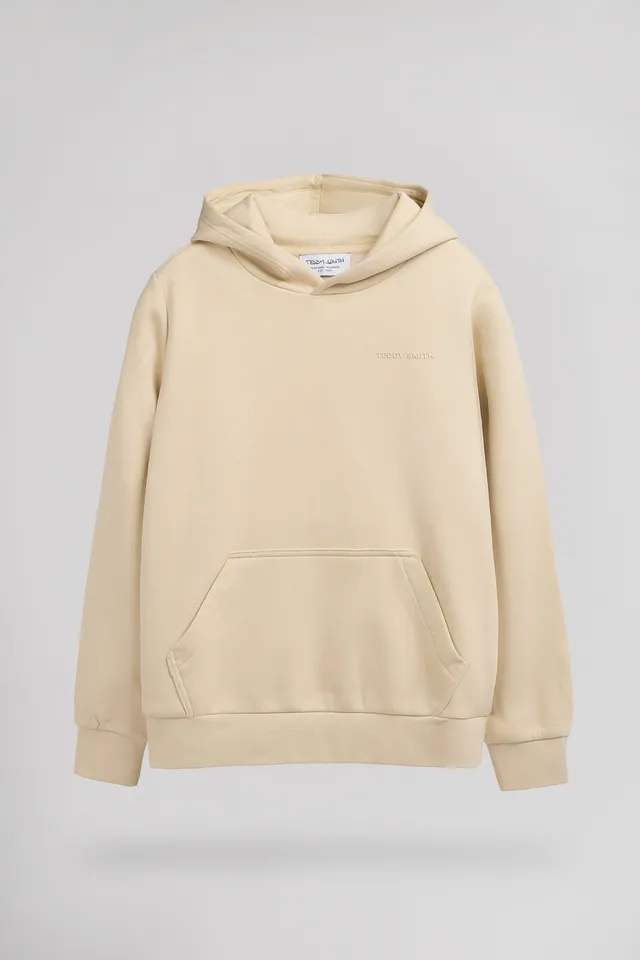 Teddy Smith S-Nark Hoody JR sweat garçon beige clair