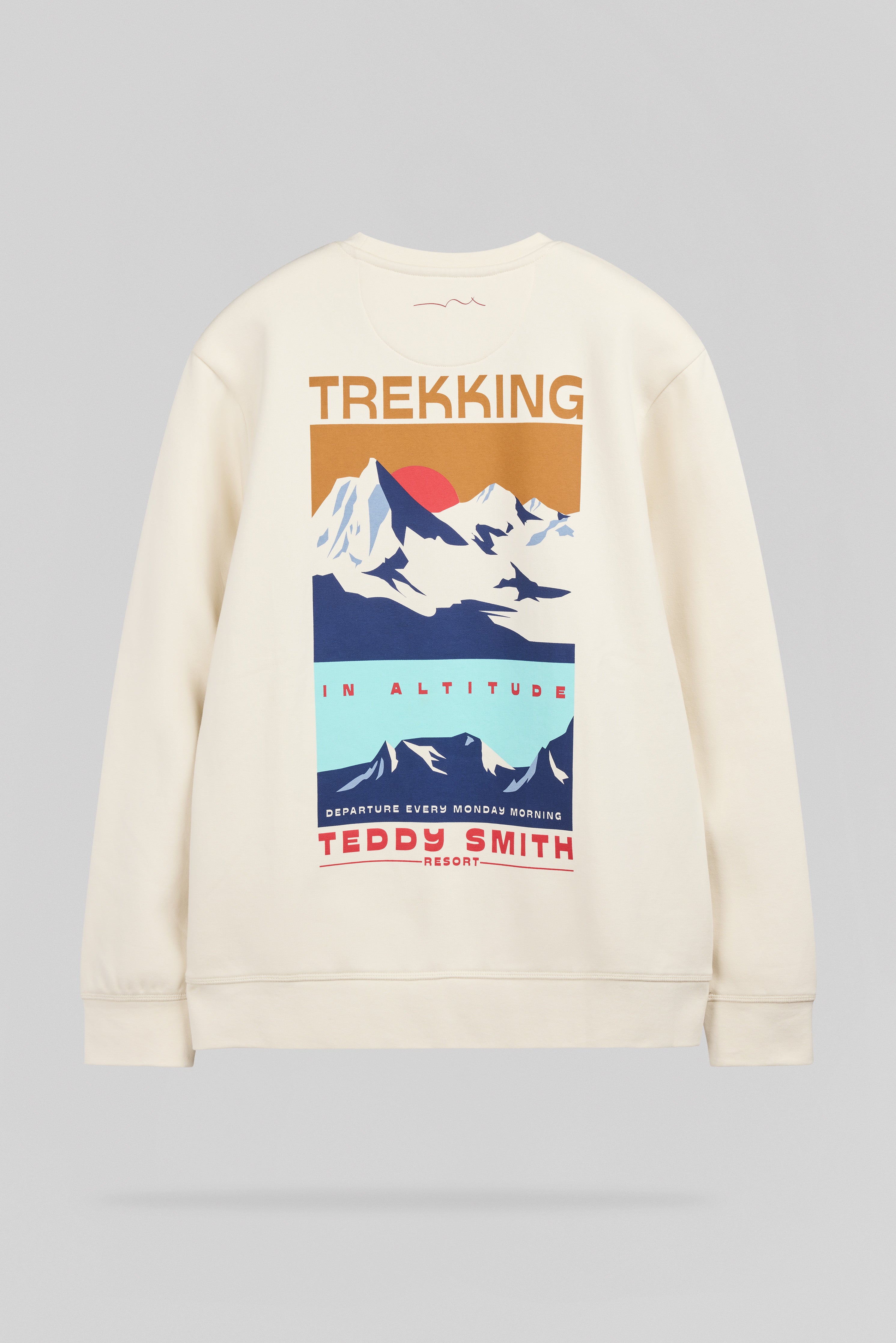 Teddy Smith S-Mountain RC sweat cream molleton homme