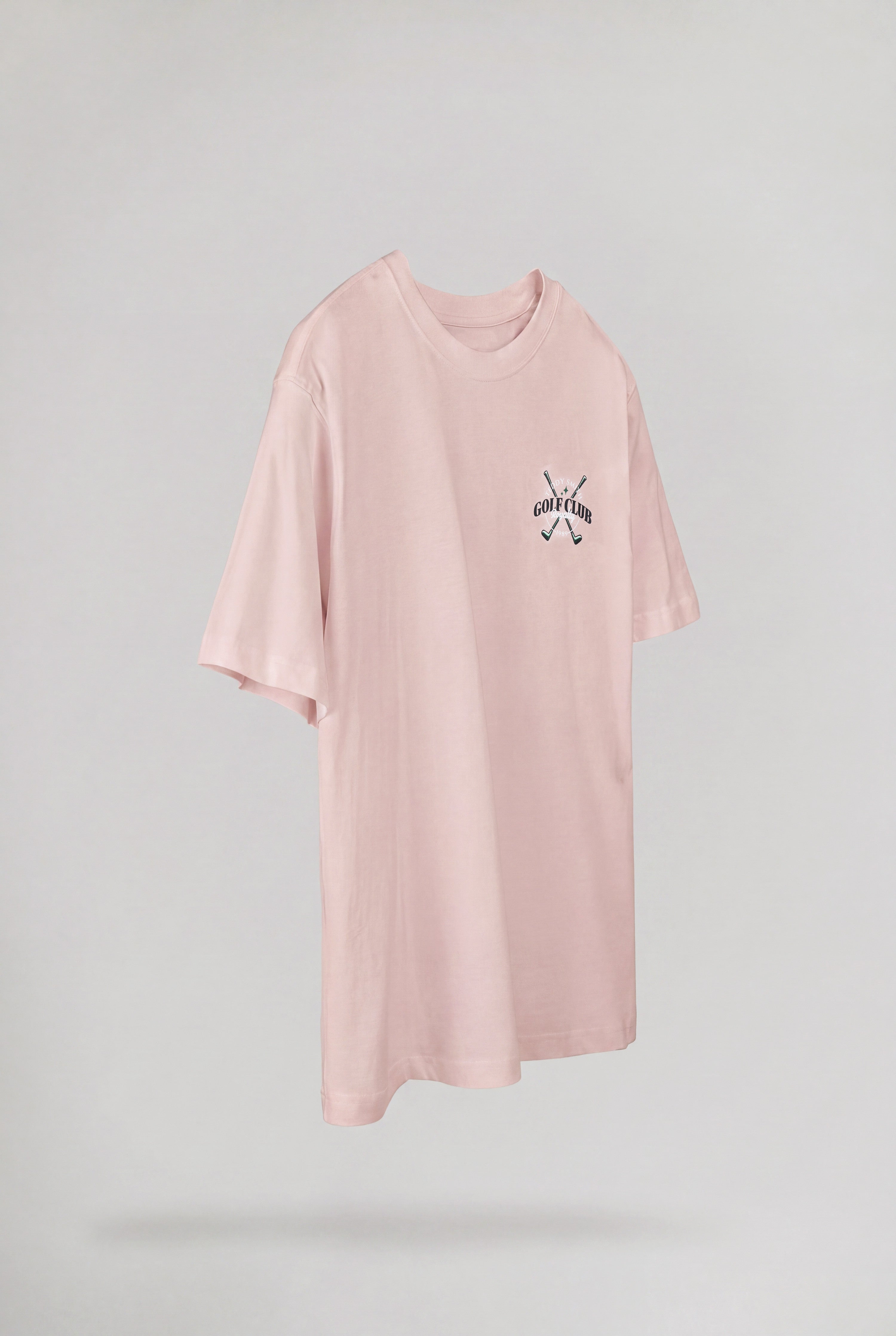 Teddy Smith T-Damien MC t-shirt ample rose pastel homme