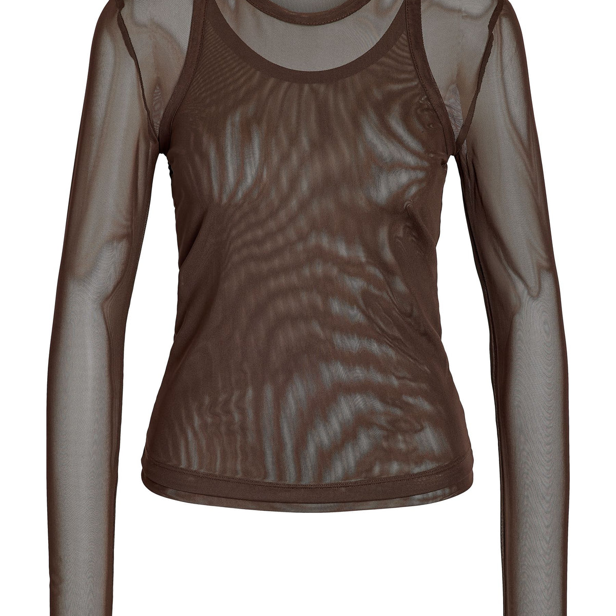 Noisy May top mesh manches longues double couche