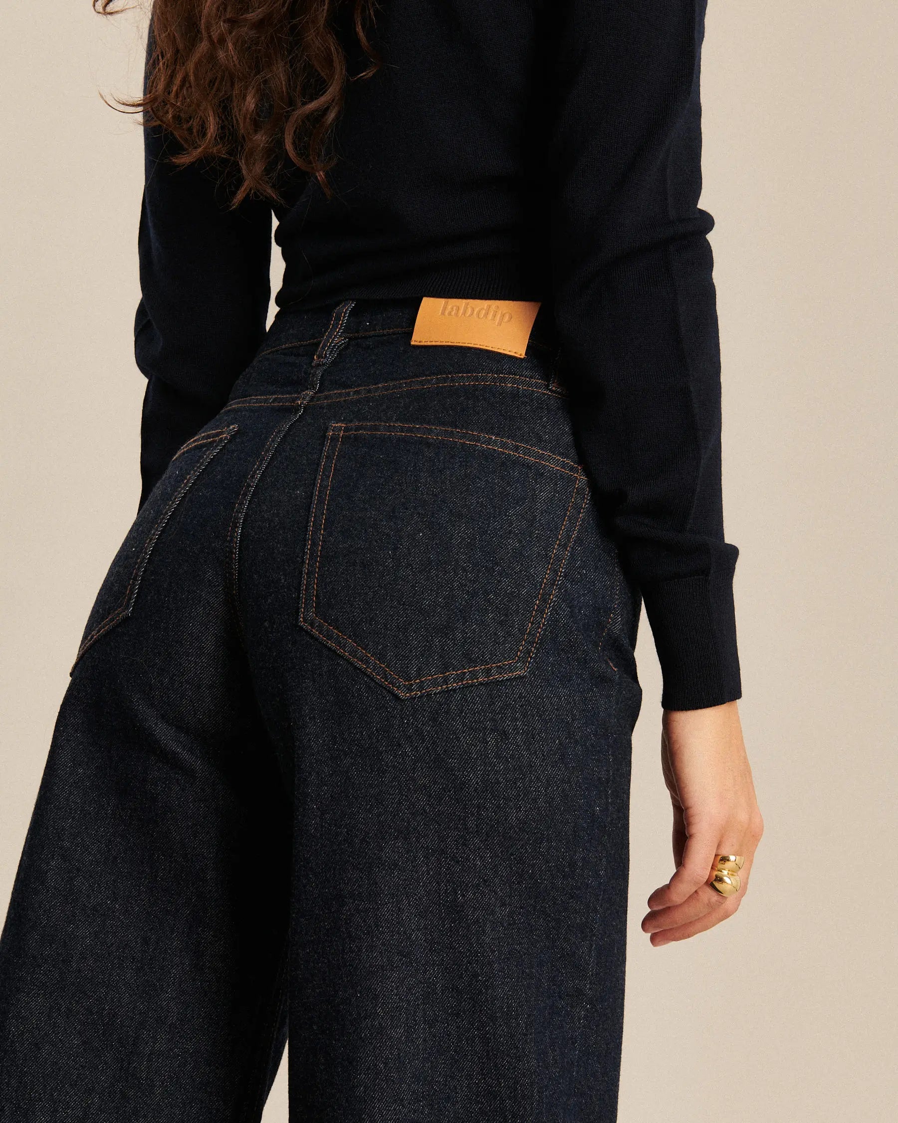 Labdip Joie jean large bleu brut indigo 100% coton