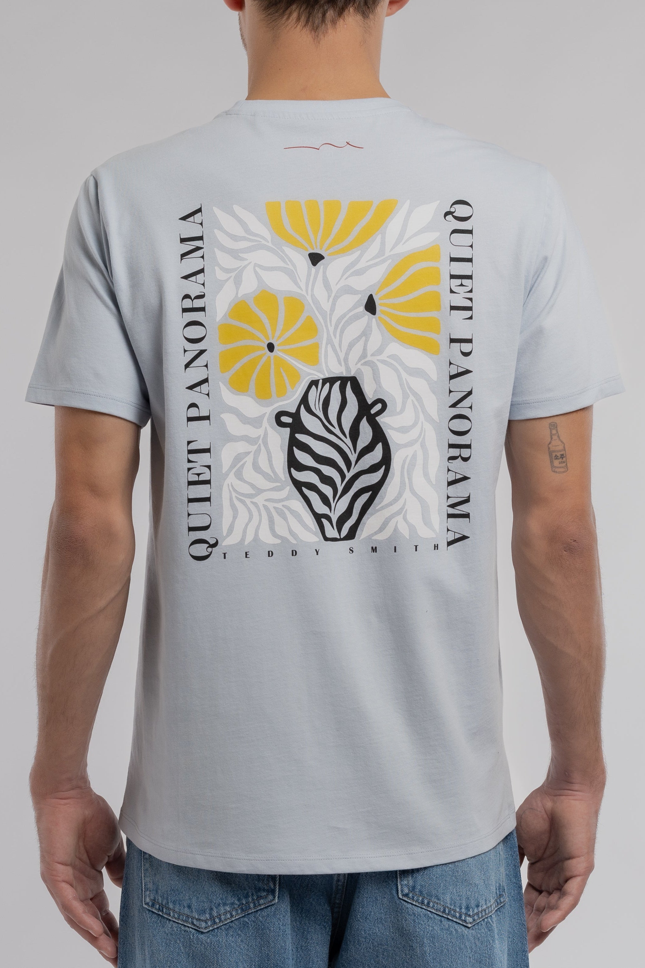 Teddy Smith T-Panorama MC t-shirt pastel blue ample