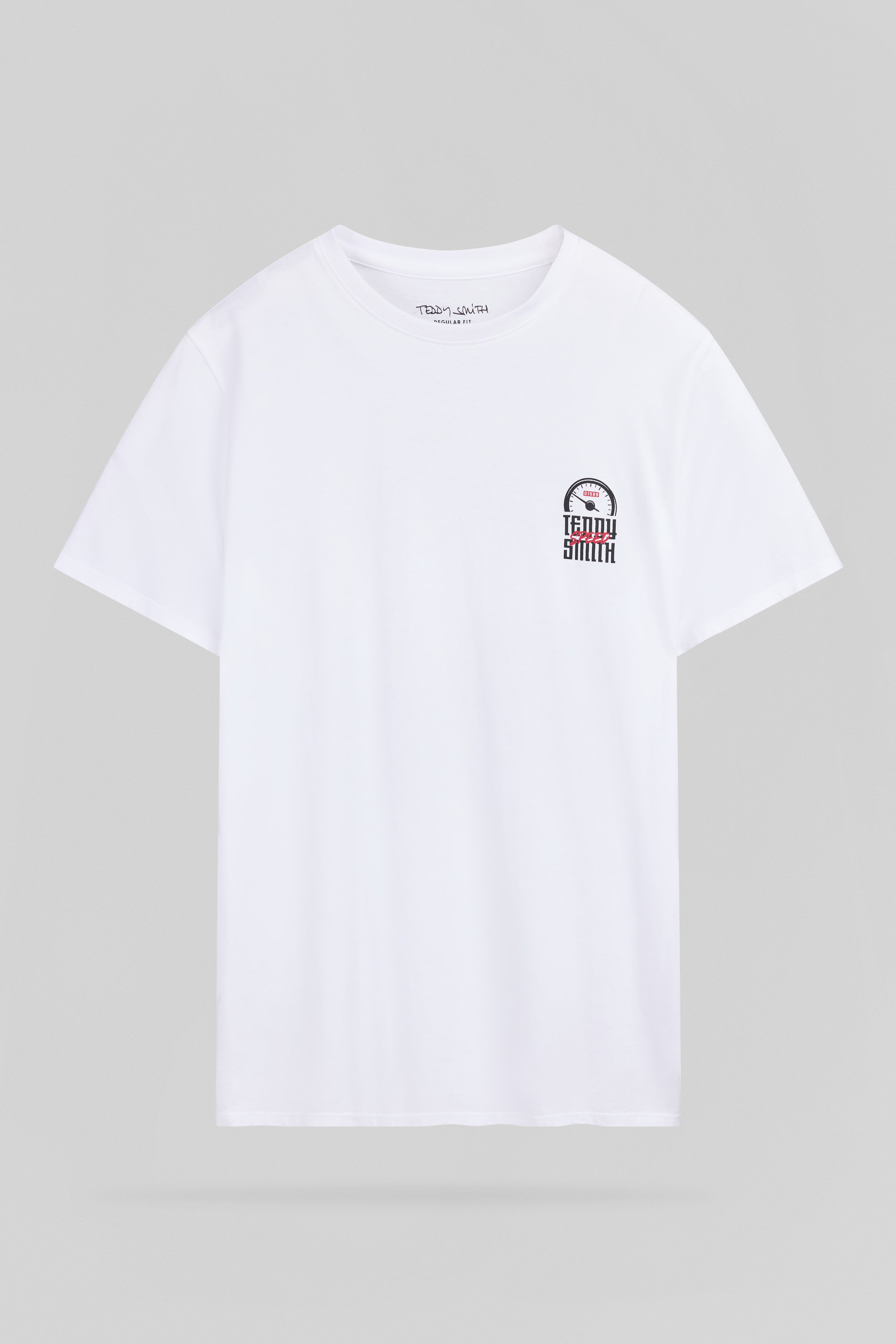 Teddy Smith T-Cars 2 MC Blanc t-shirt homme blanc coton