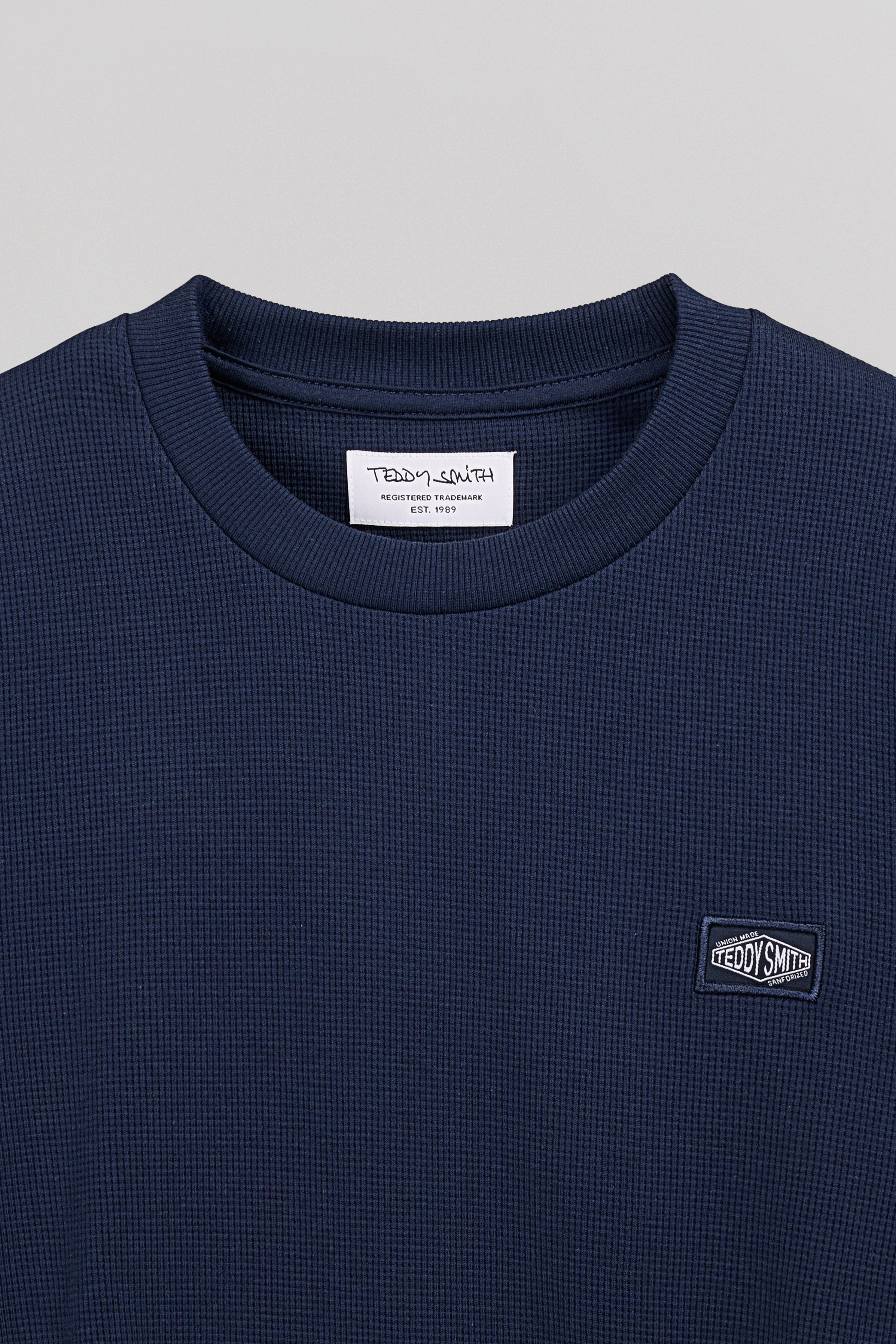 Teddy Smith T-Waffle ML t-shirt manches longues navy homme