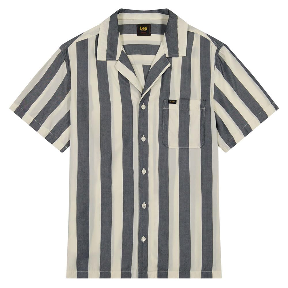 Lee Resort Shirt chemise homme écru viscose décontractée