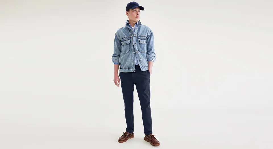 Dockers Alpha chino homme bleu slim stretch Navy Blazer